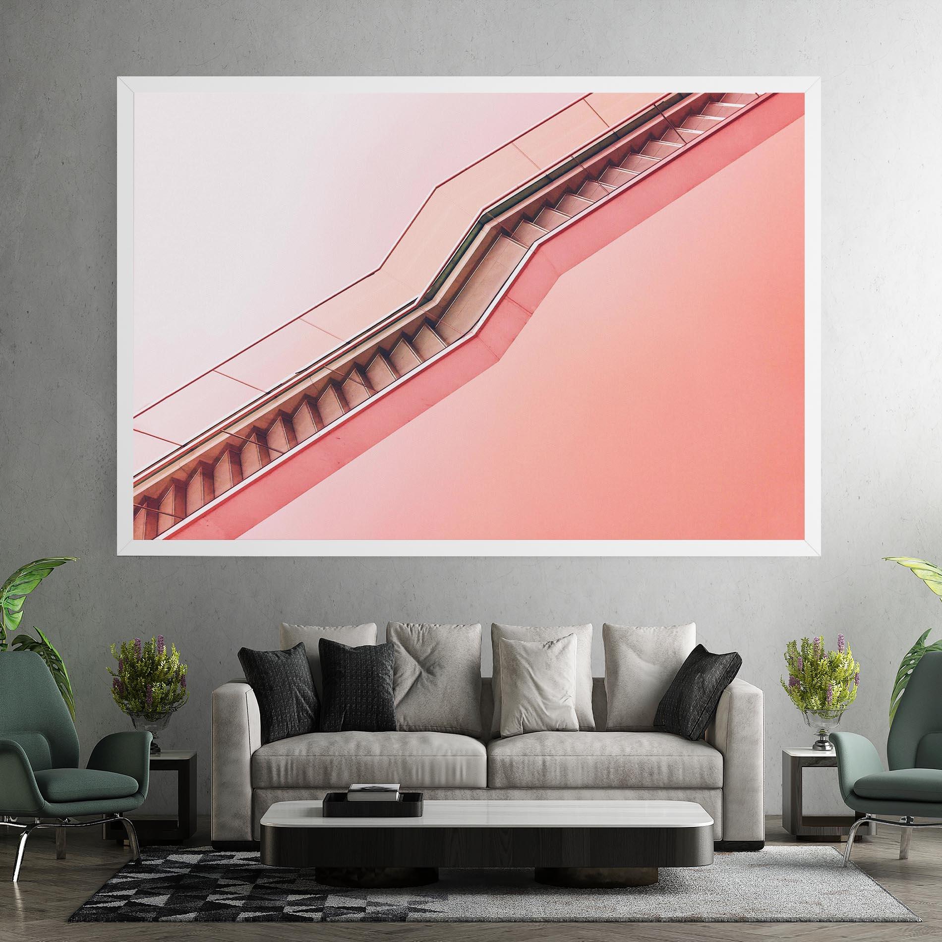 Tablou Canvas Pink Stairs mockup 7