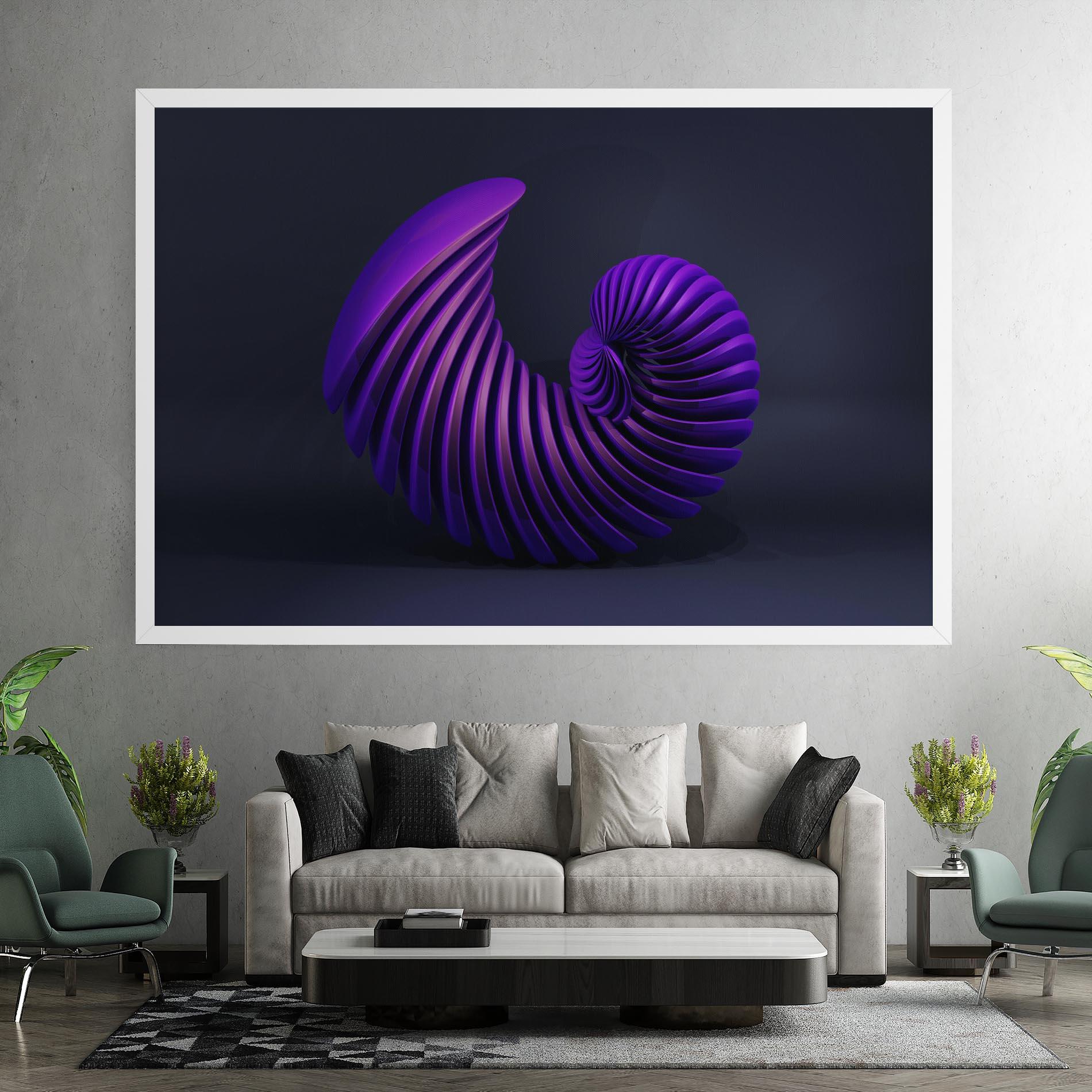 Tablou Canvas Purple Spiral mockup 7