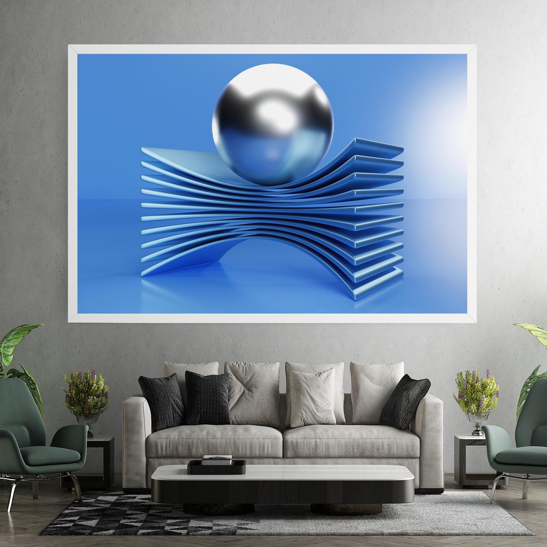 Tablou Canvas Silver Ball mockup 7