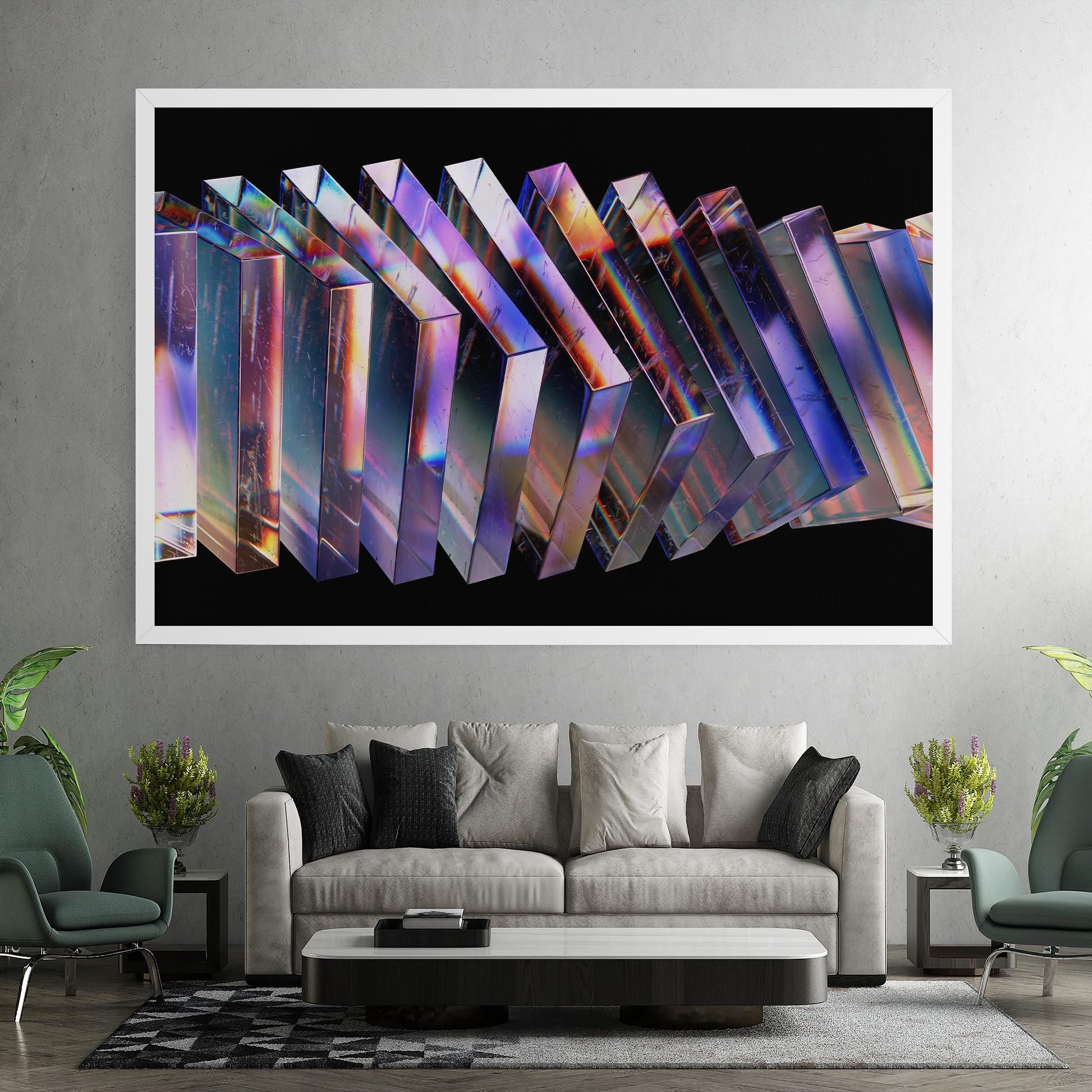 Square Glass Floating mockup 7