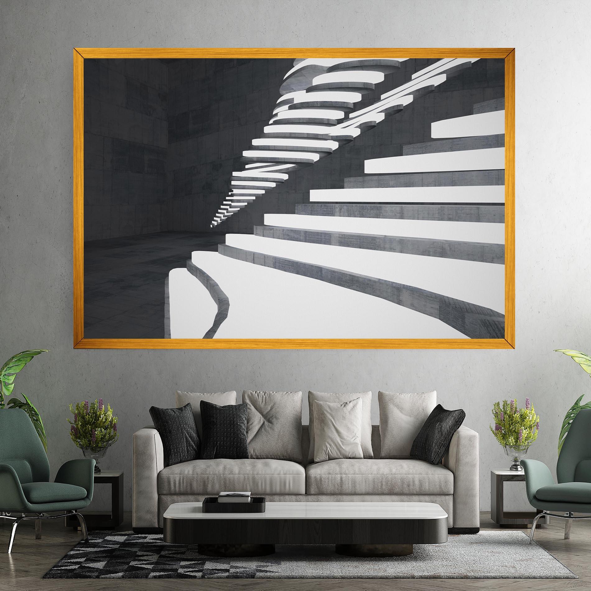 Tablou Canvas Concrete Architecture mockup 7