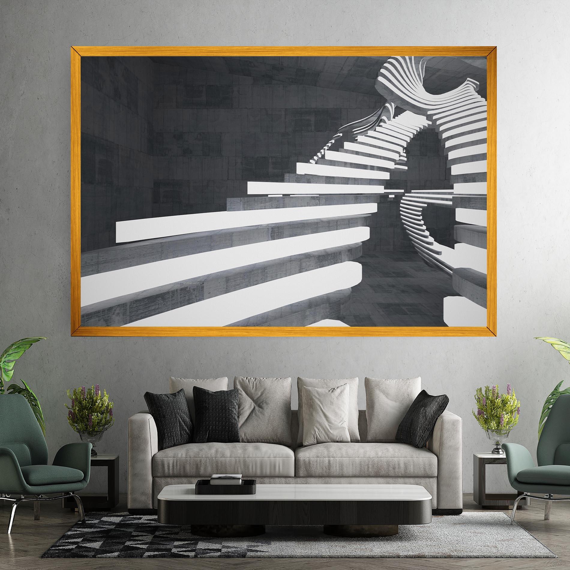 Tablou Canvas Concrete Room mockup 7