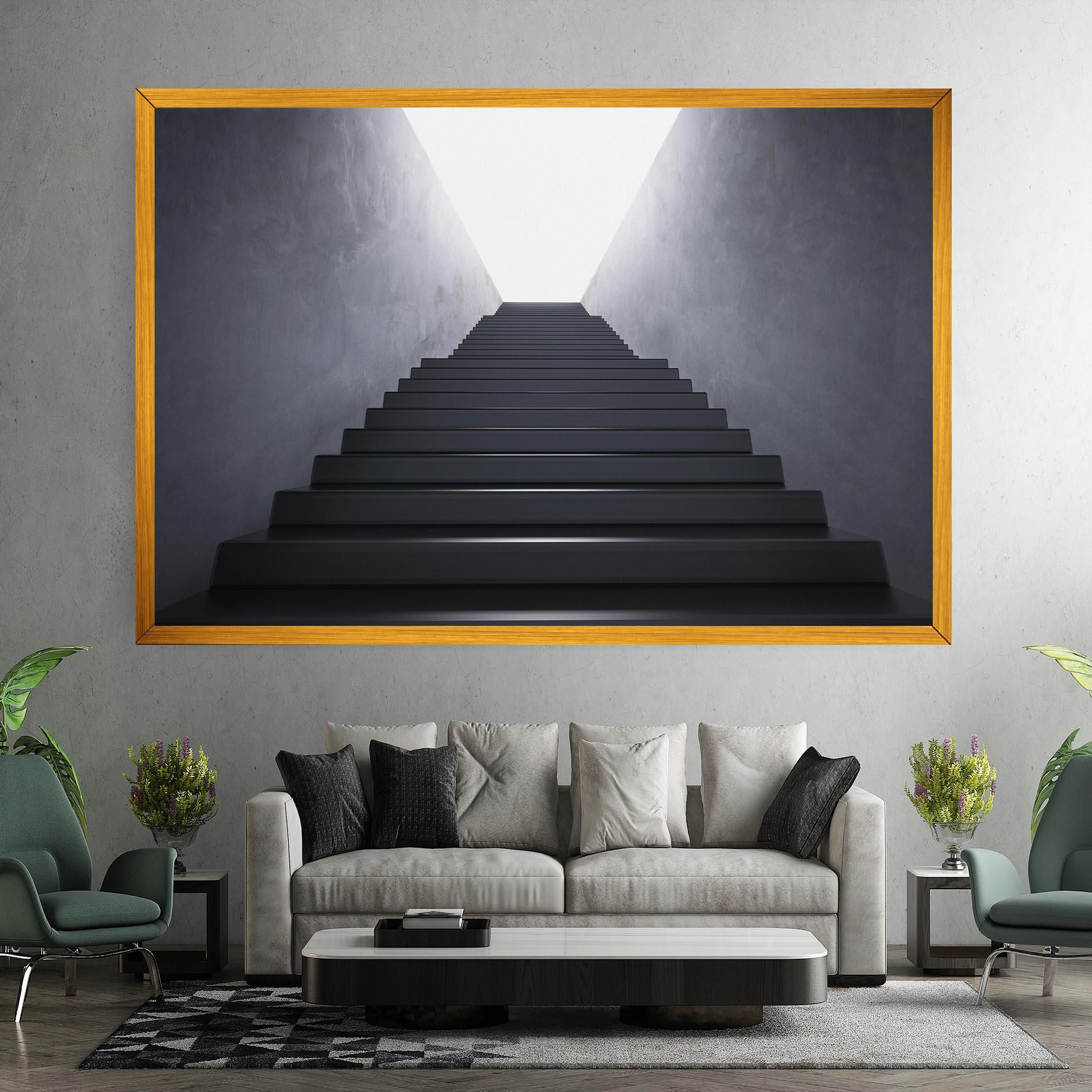 Tablou Canvas Empty Staircase mockup 7