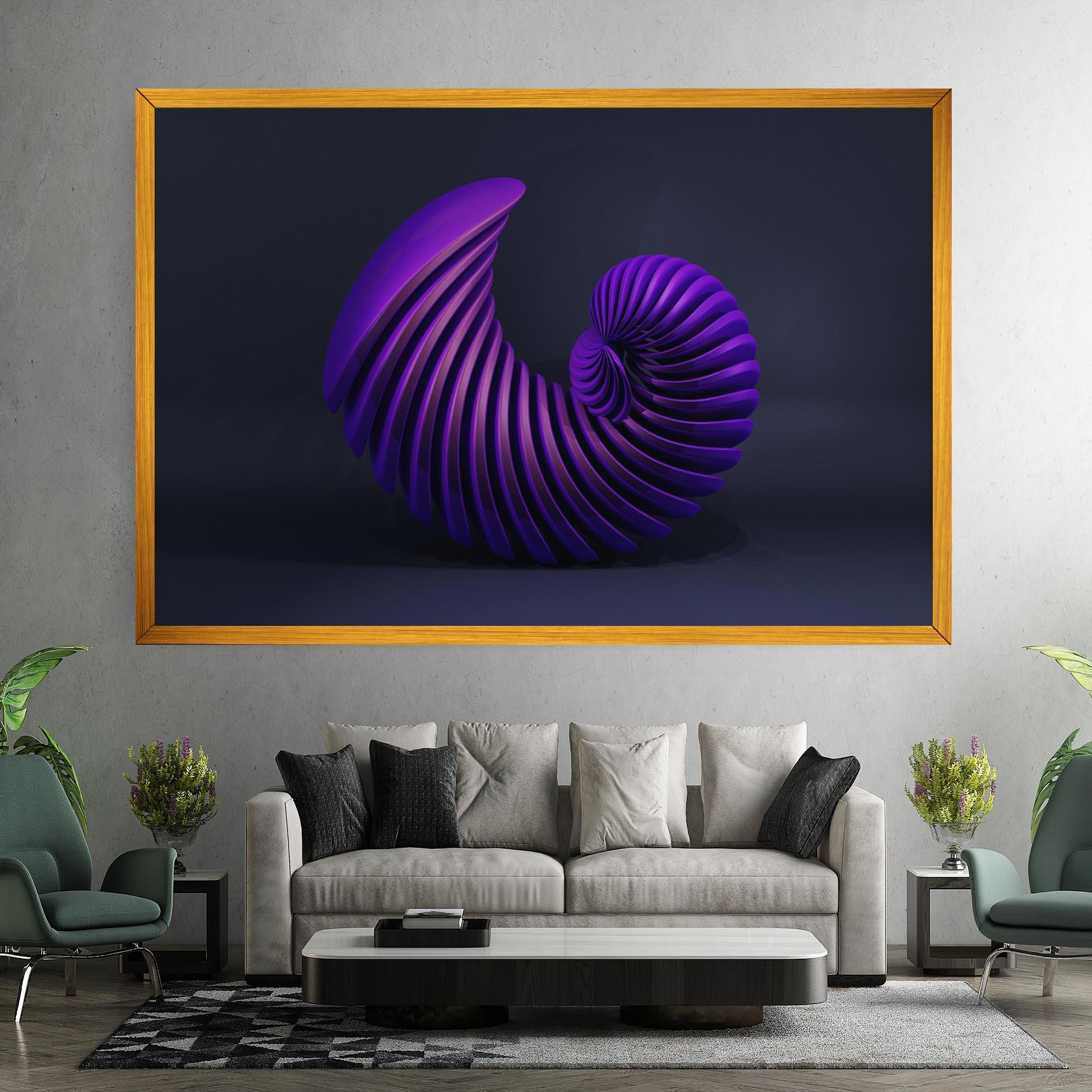 Tablou Canvas Purple Spiral mockup 7