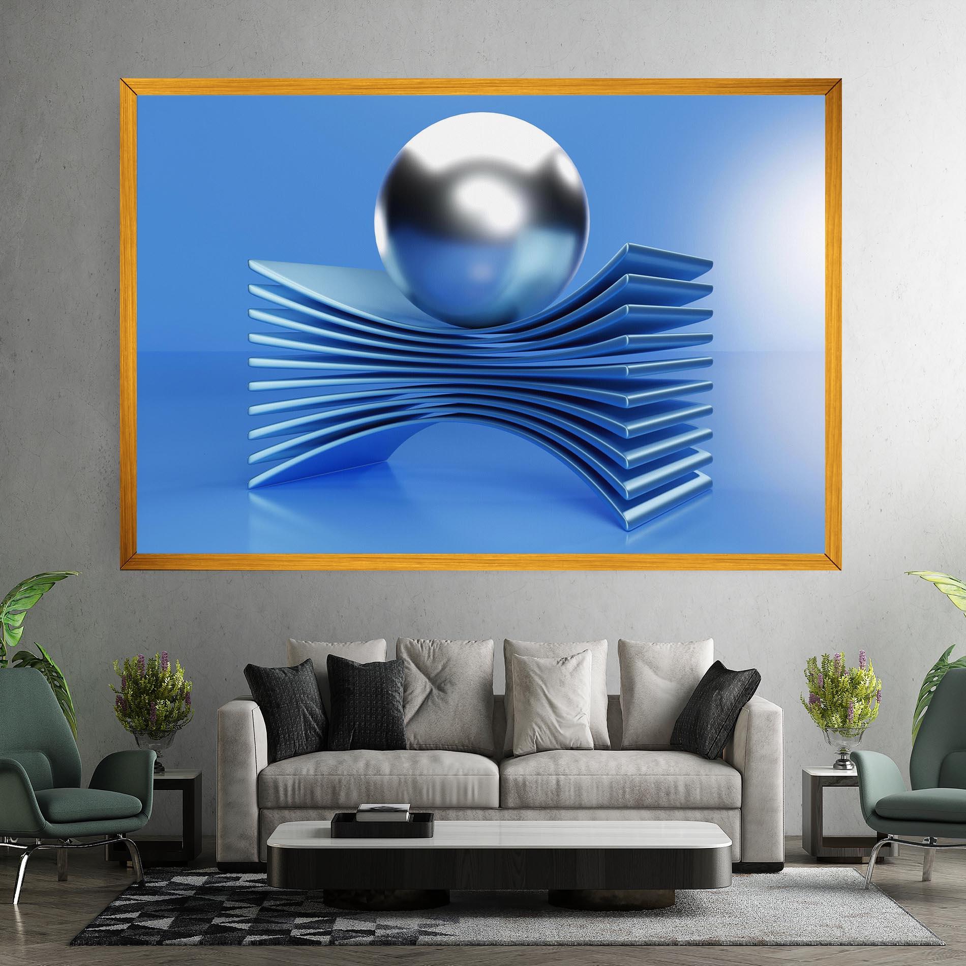 Tablou Canvas Silver Ball mockup 7