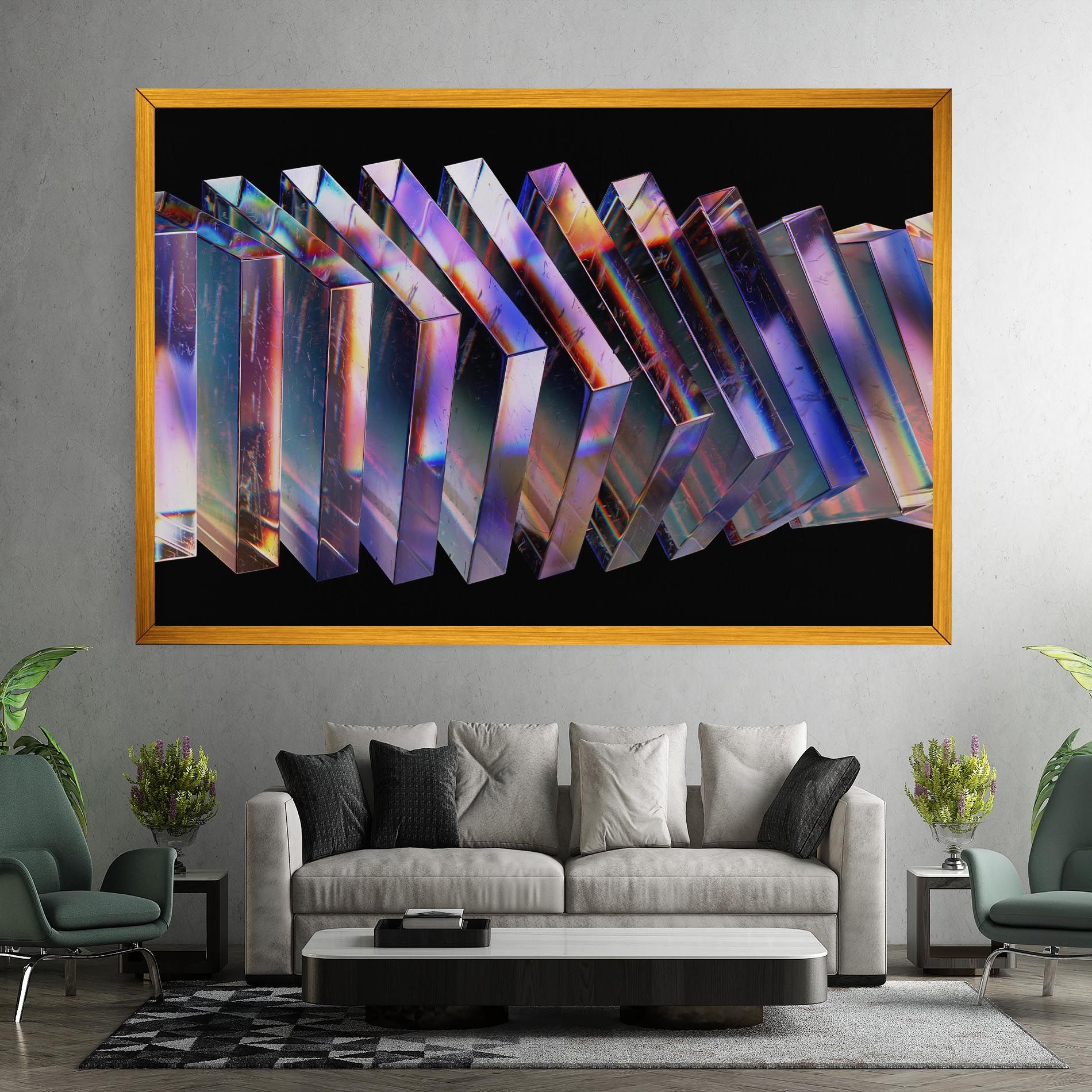 Square Glass Floating mockup 7