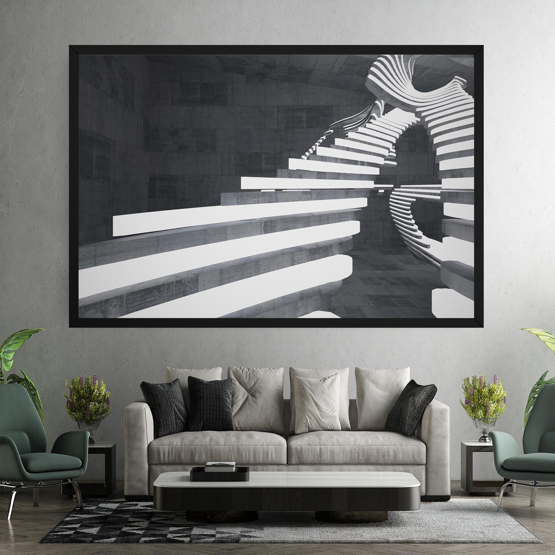 Tablou Canvas Concrete Room mockup 7