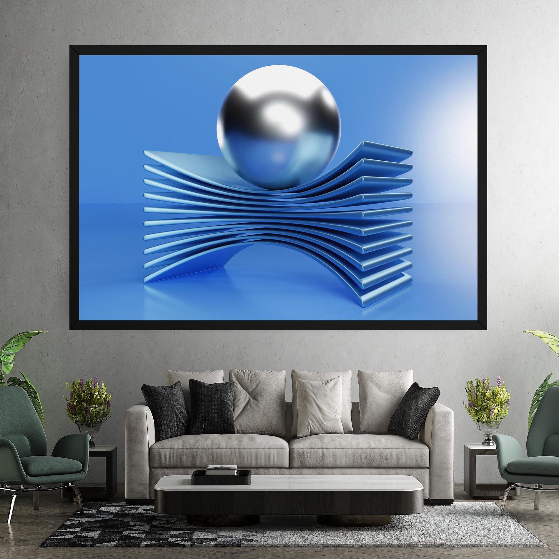 Tablou Canvas Silver Ball mockup 7