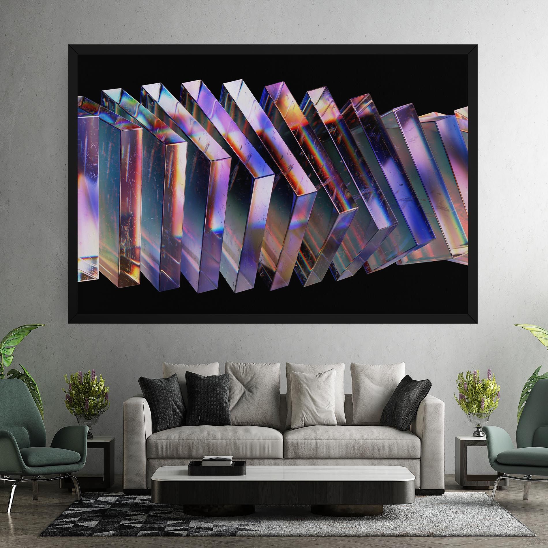 Square Glass Floating mockup 7