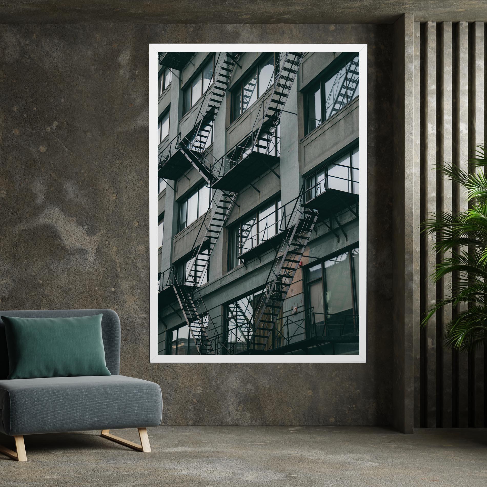 Tablou Canvas Building Stairs mockup 7