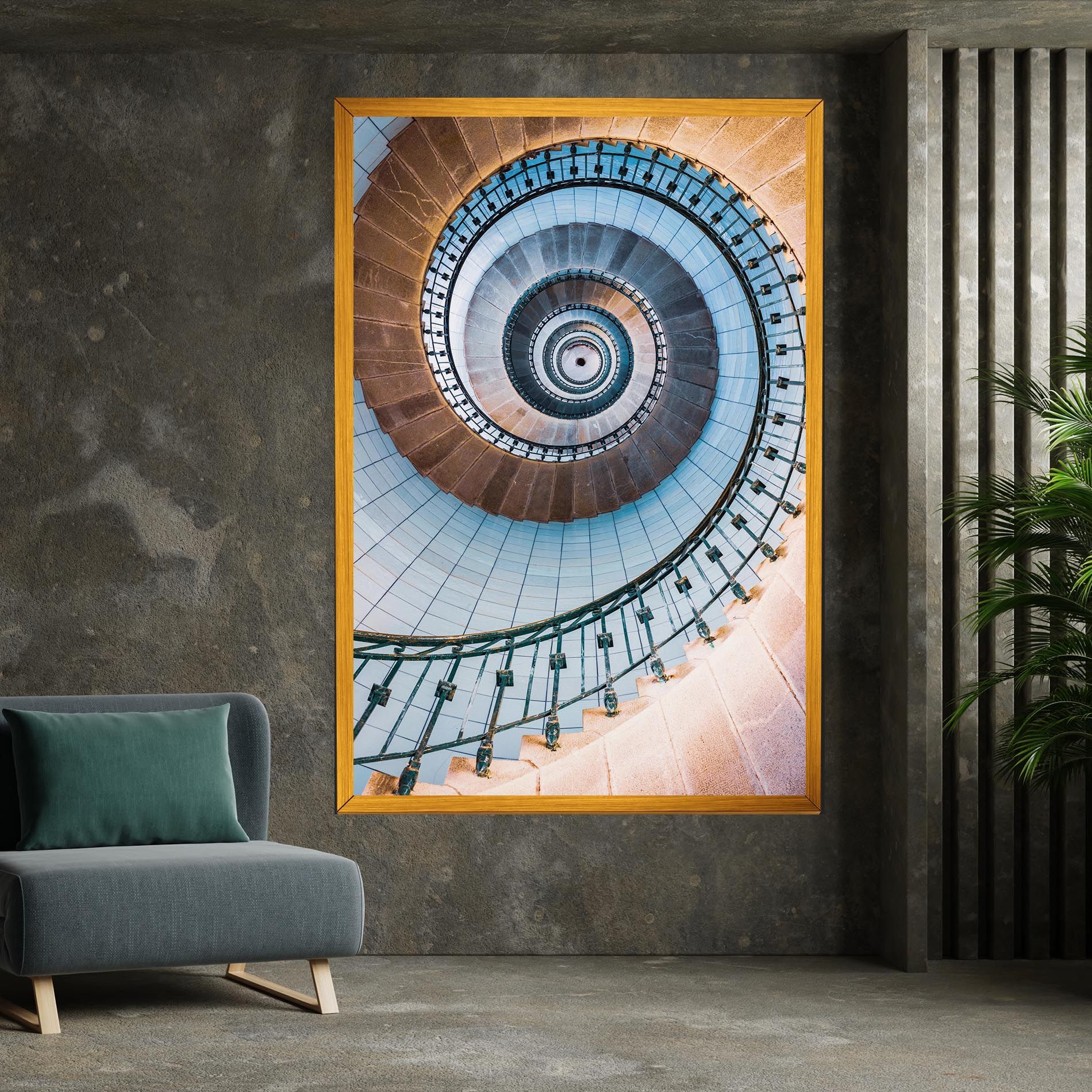 Blue Opaline Stairs mockup 7