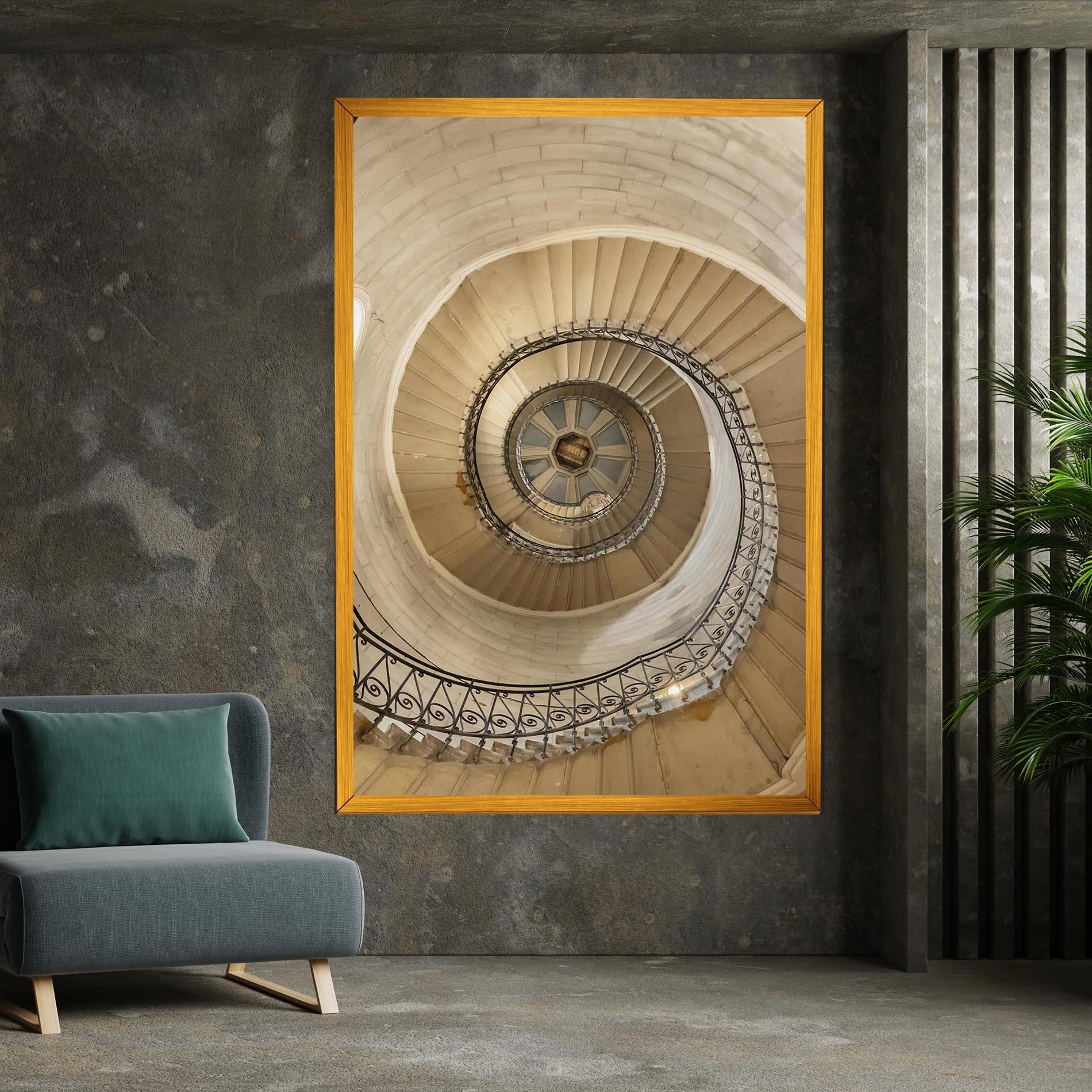 Tablou Canvas Cream Down Stairs mockup 7