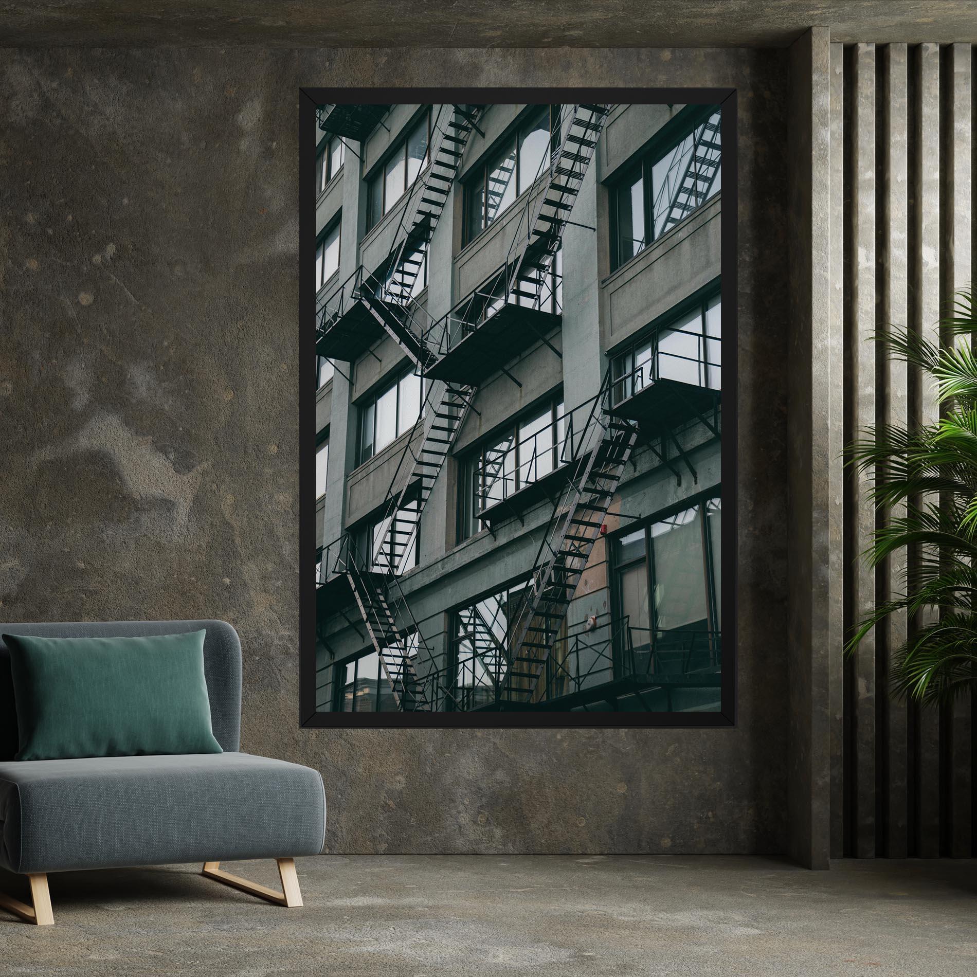 Tablou Canvas Building Stairs mockup 7