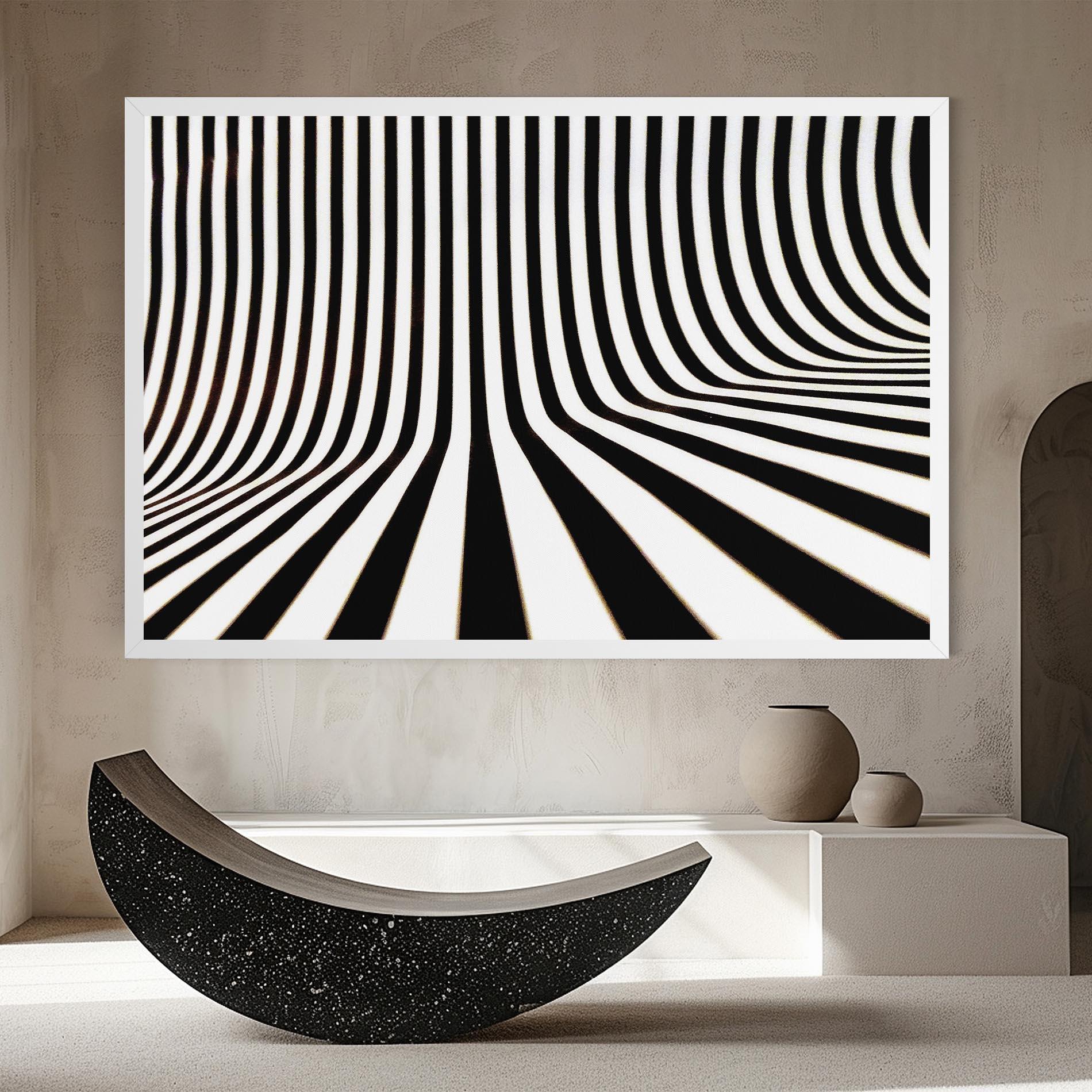 Tablou Canvas Black And White Illusion mockup 8