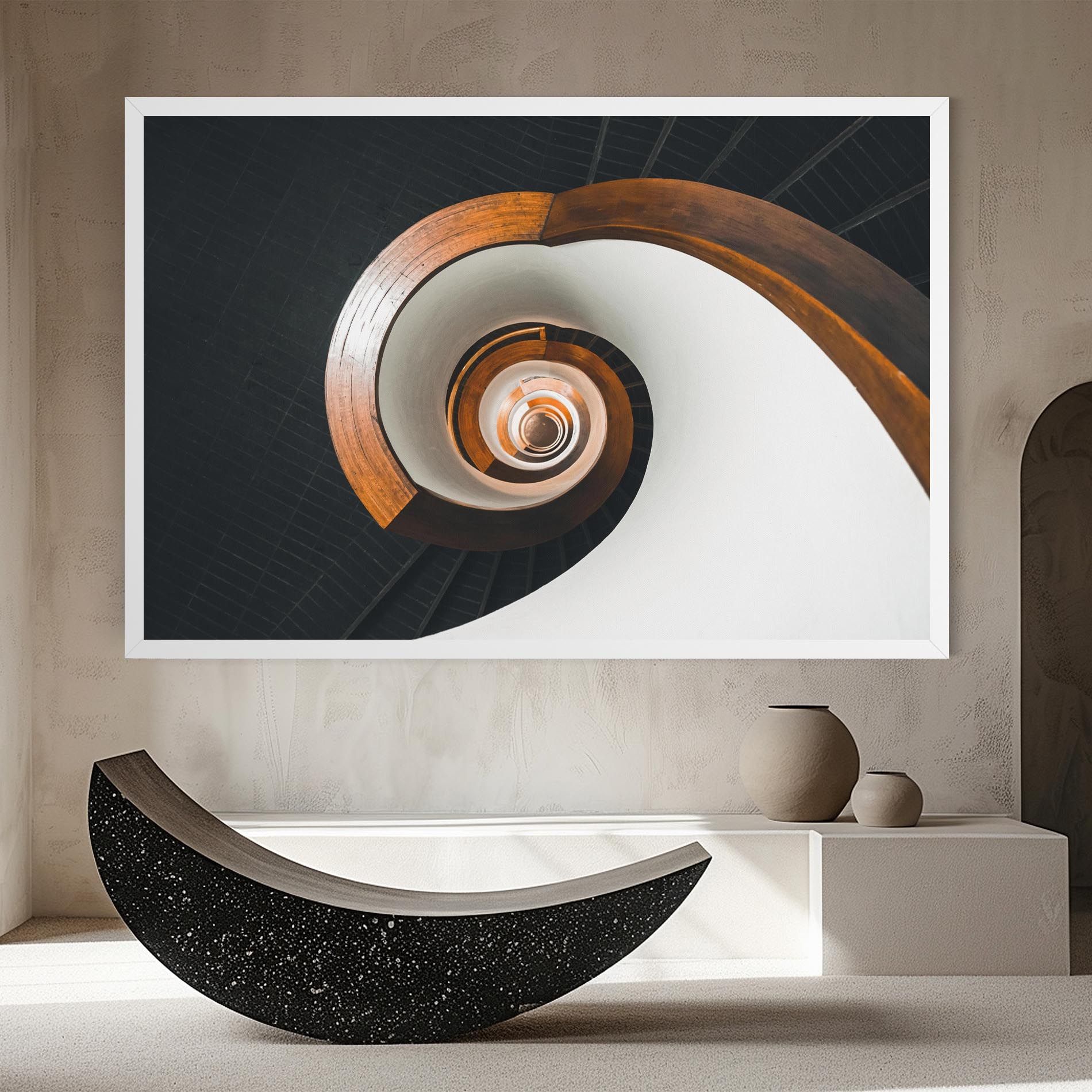 Black Spiral Stairs mockup 8