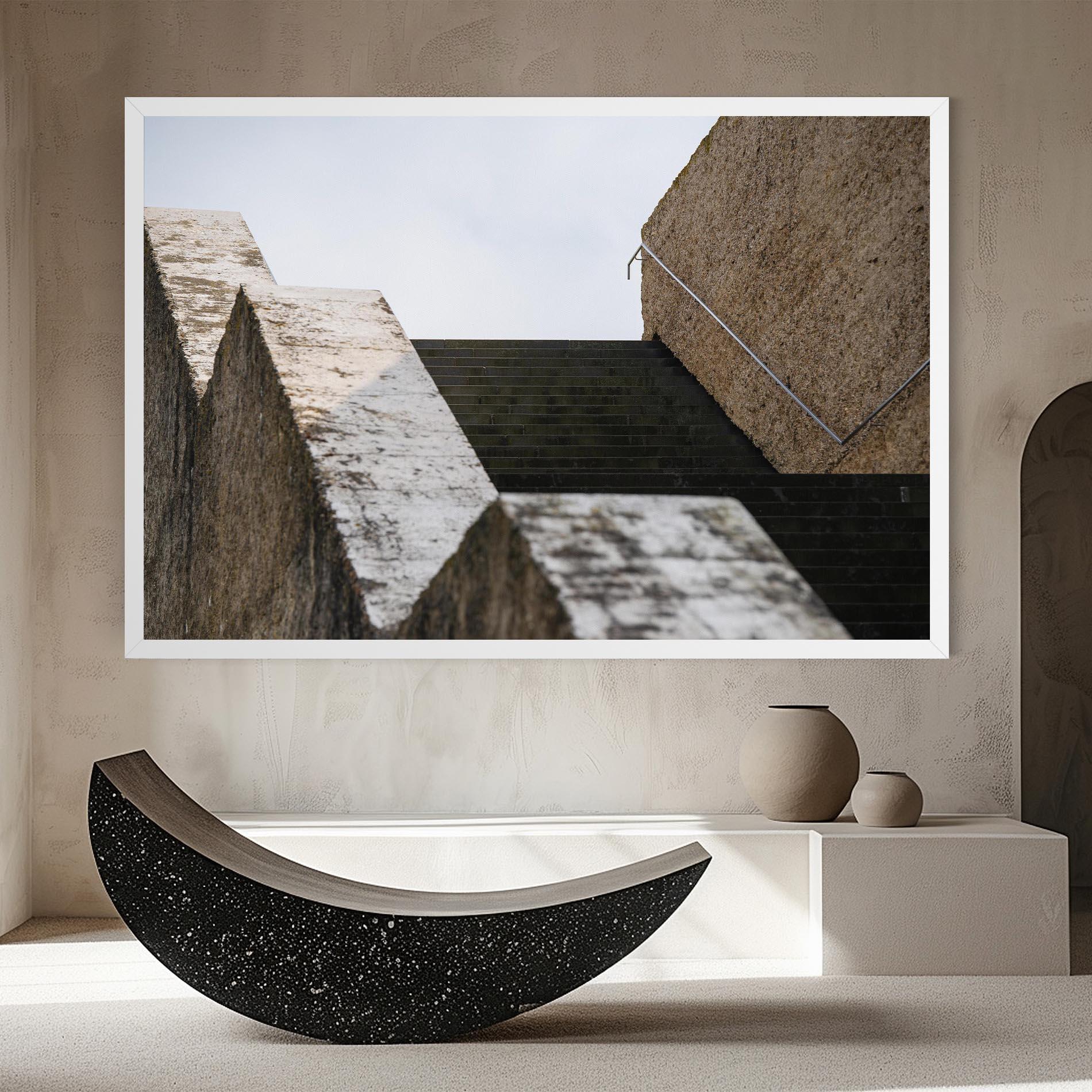 Tablou Canvas Black Stairs mockup 8
