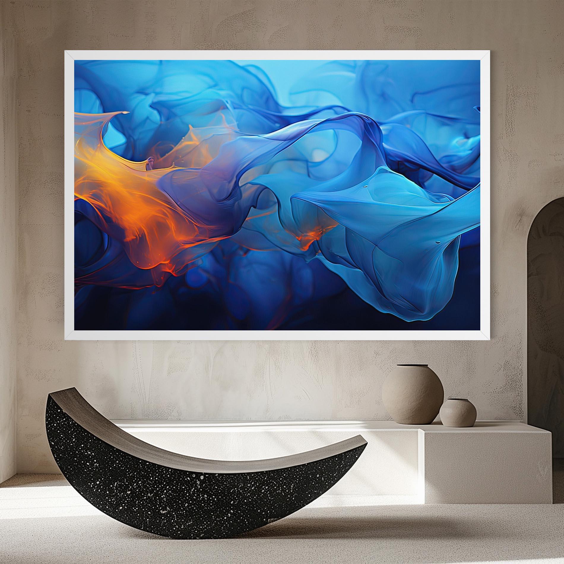 Tablou Canvas Blue Orange Floating mockup 8