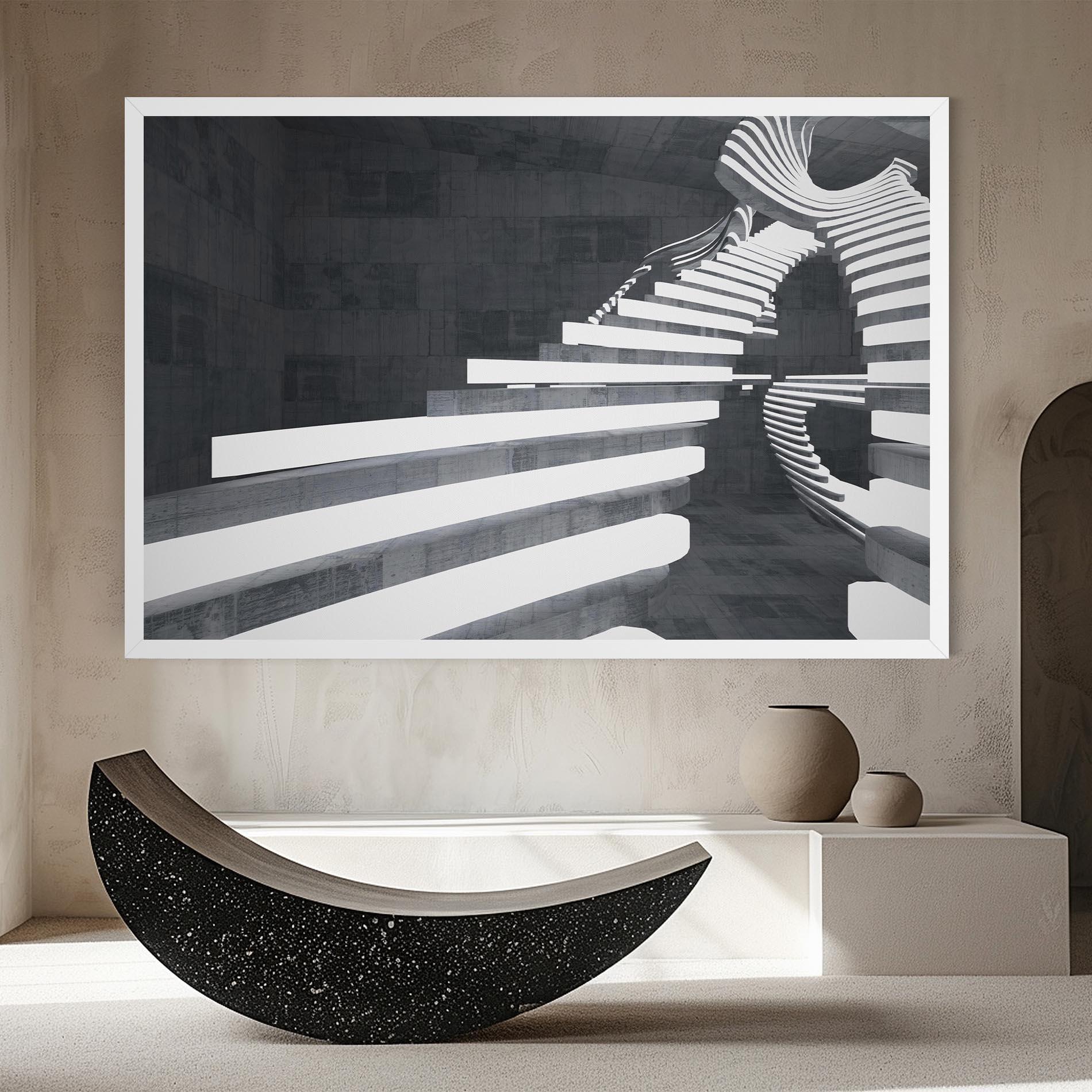 Tablou Canvas Concrete Room mockup 8