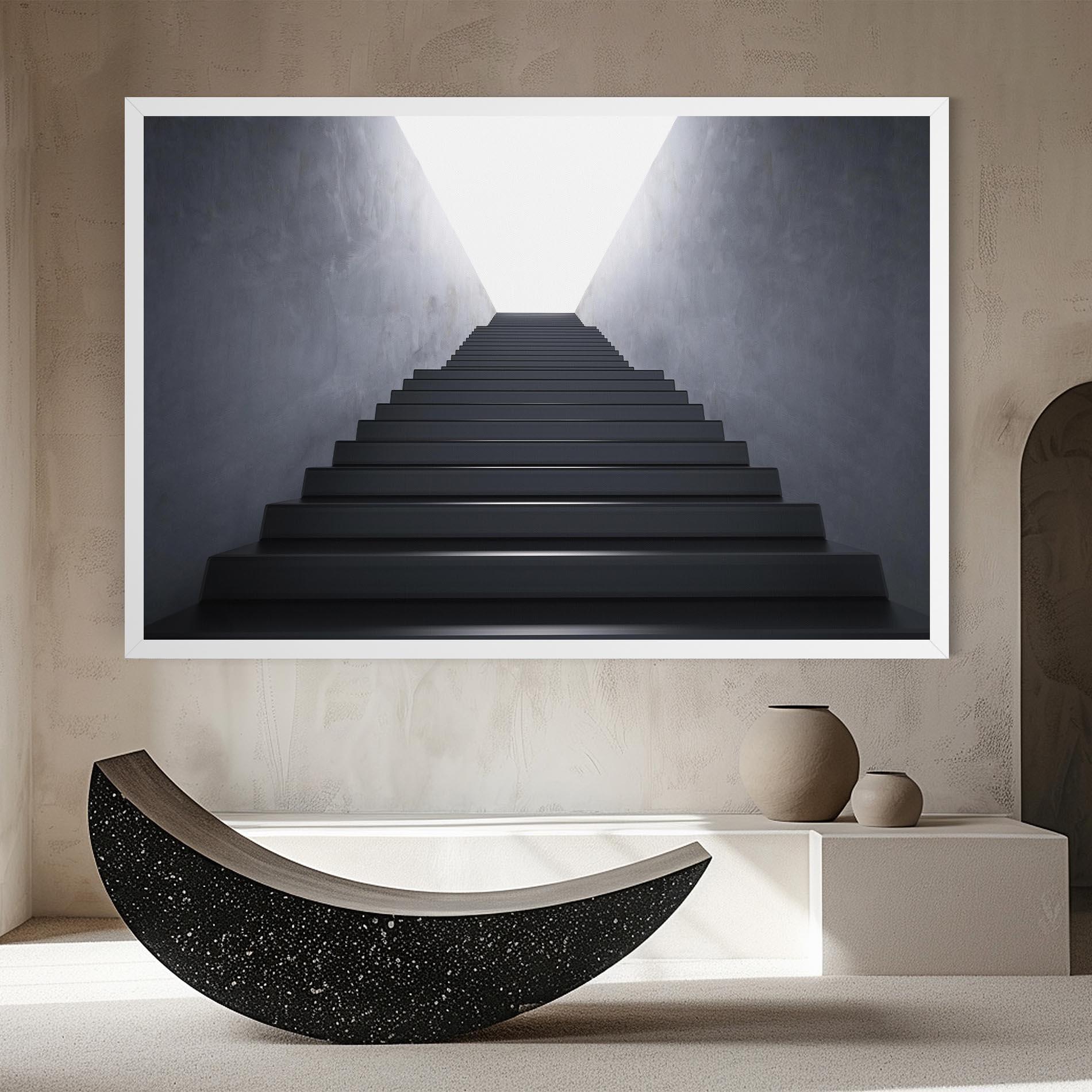 Tablou Canvas Empty Staircase mockup 8