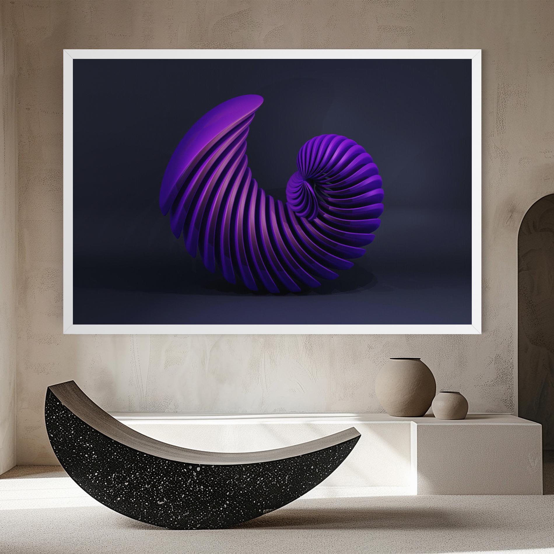 Tablou Canvas Purple Spiral mockup 8