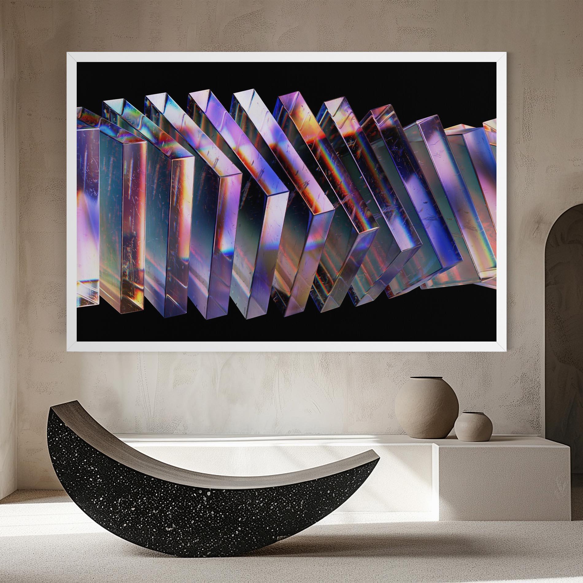 Tablou Canvas Square Glass Floating mockup 8