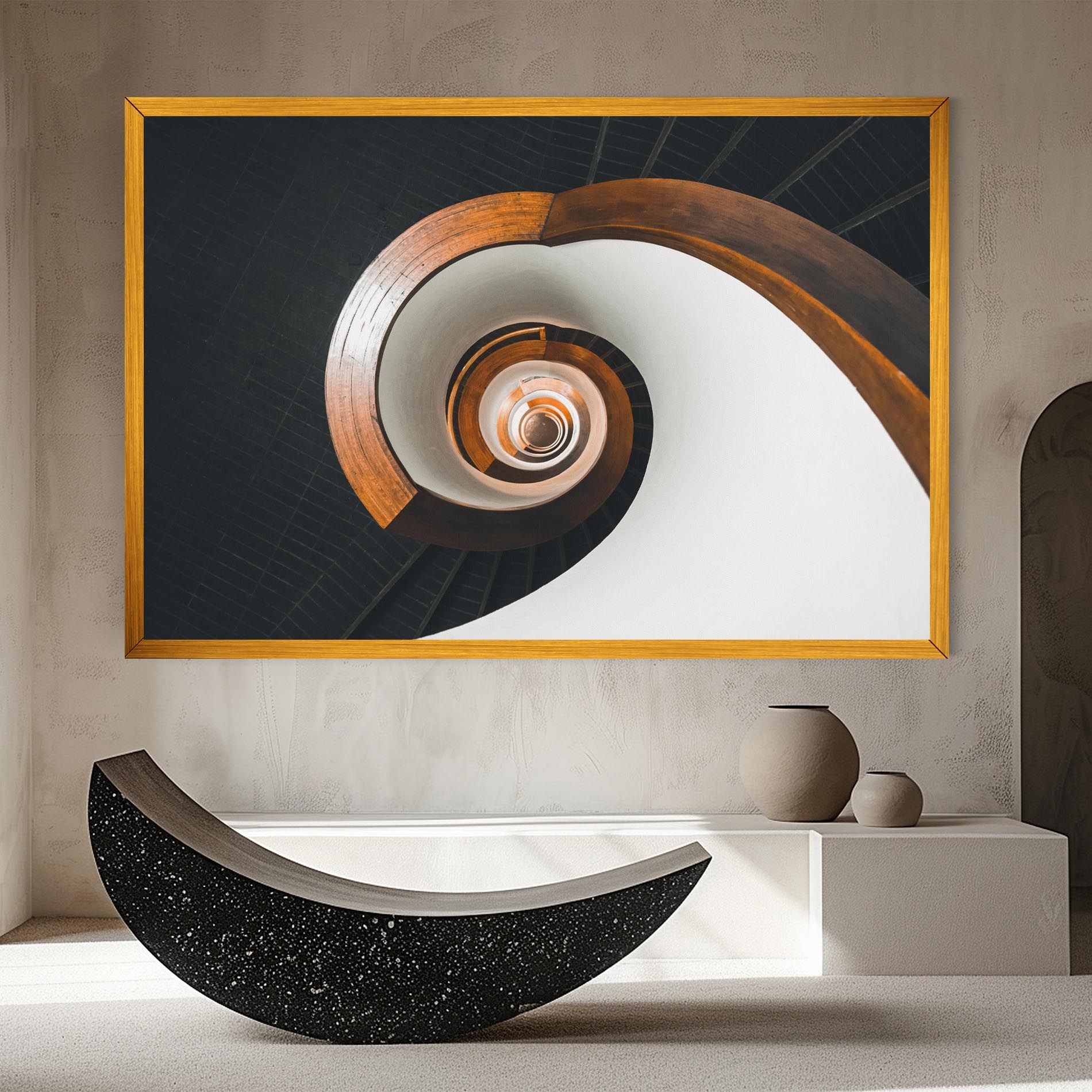 Black Spiral Stairs mockup 8