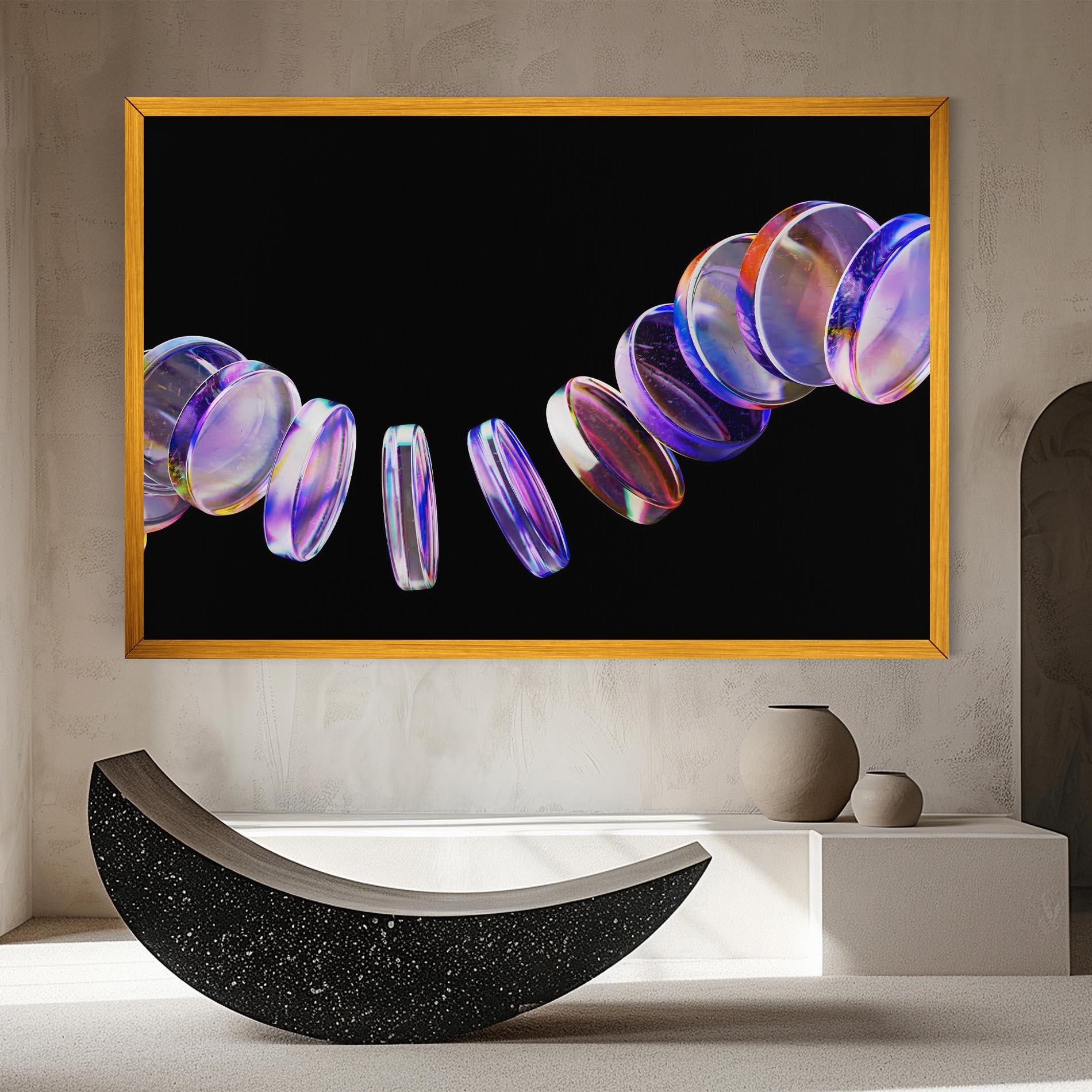 Tablou Canvas Circle Glass Floating mockup 8