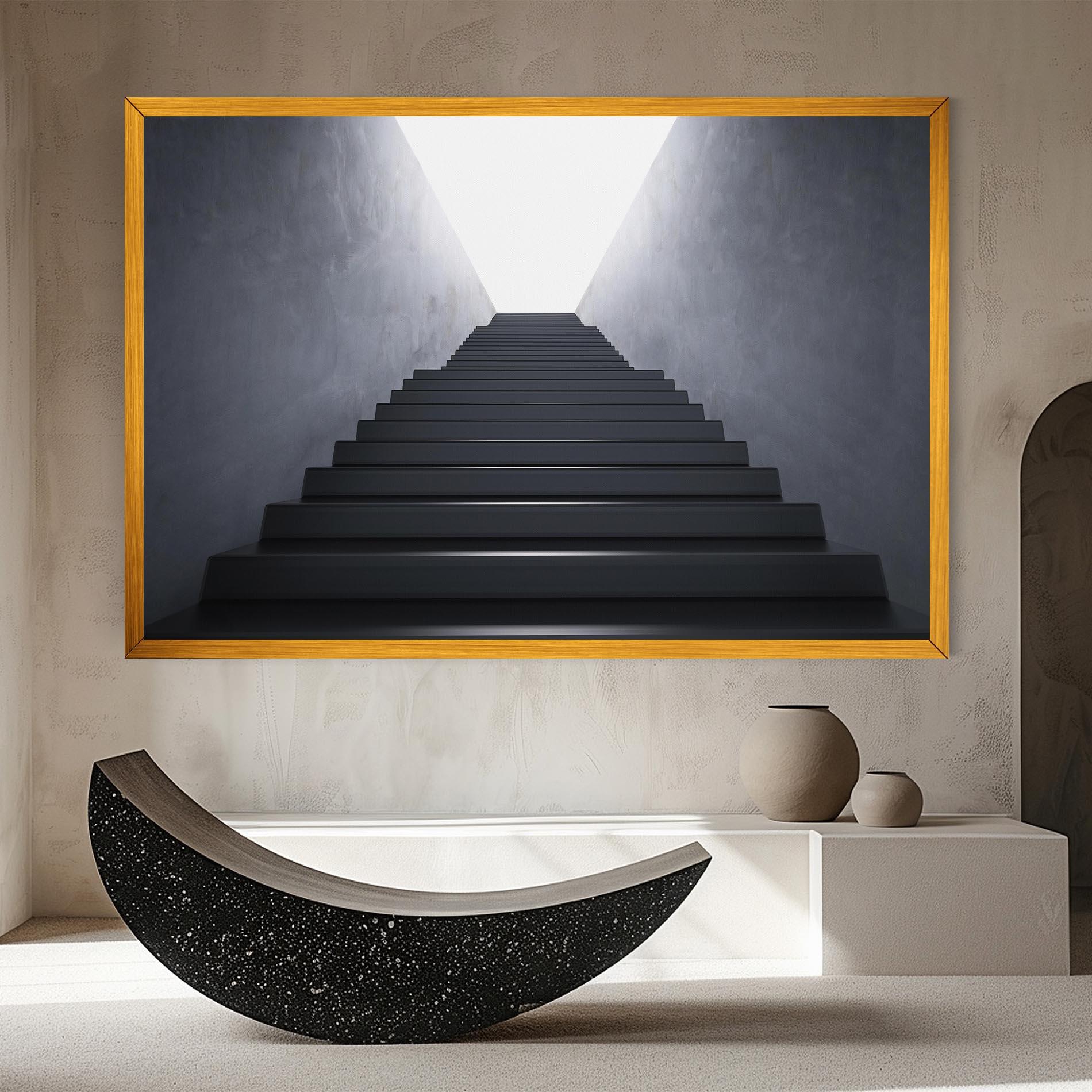 Tablou Canvas Empty Staircase mockup 8