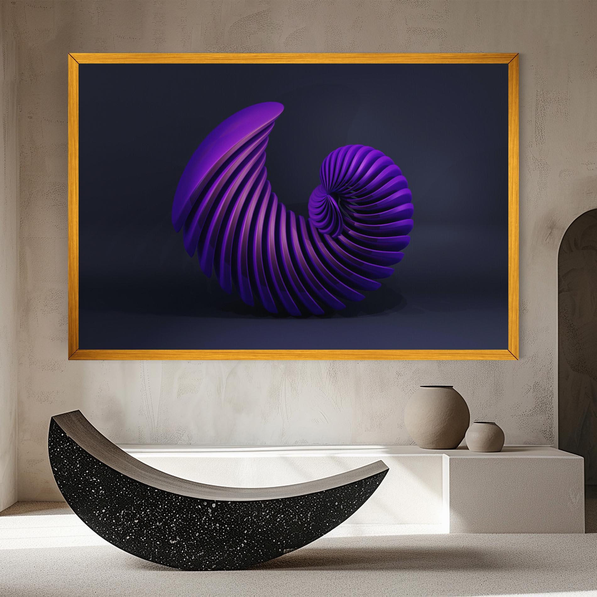 Tablou Canvas Purple Spiral mockup 8