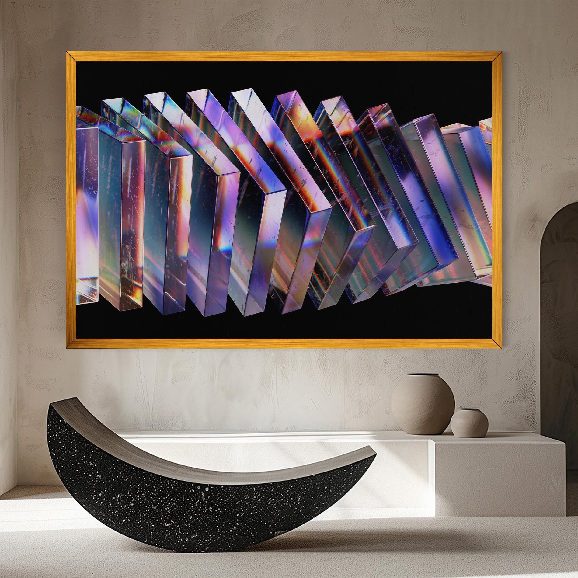 Square Glass Floating mockup 8