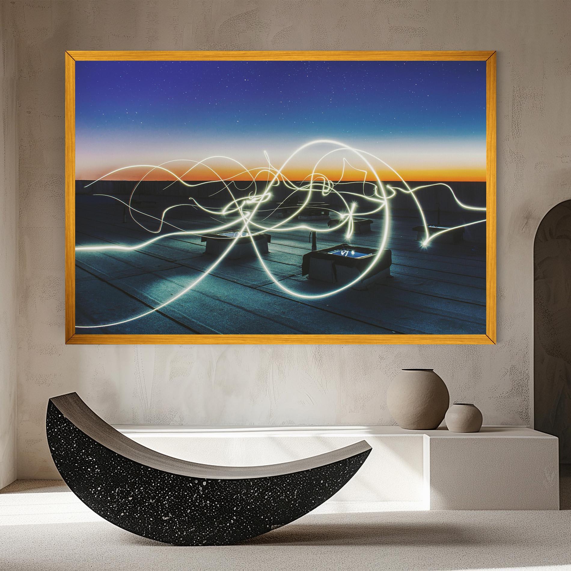 Tablou Canvas White Light Floating mockup 8