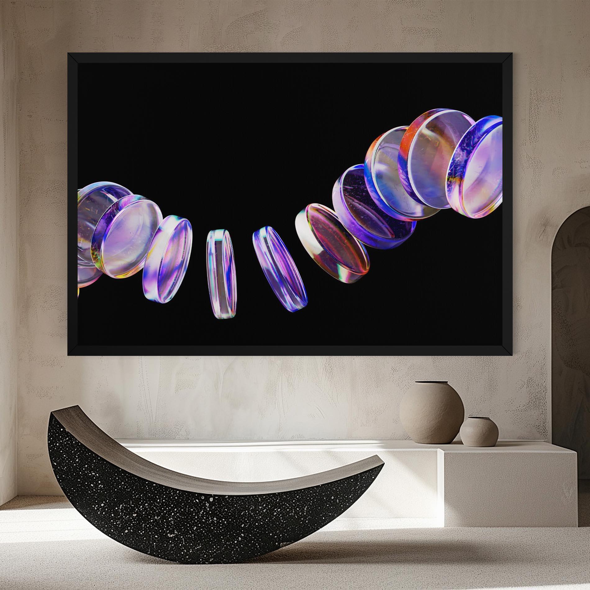 Tablou Canvas Circle Glass Floating mockup 8