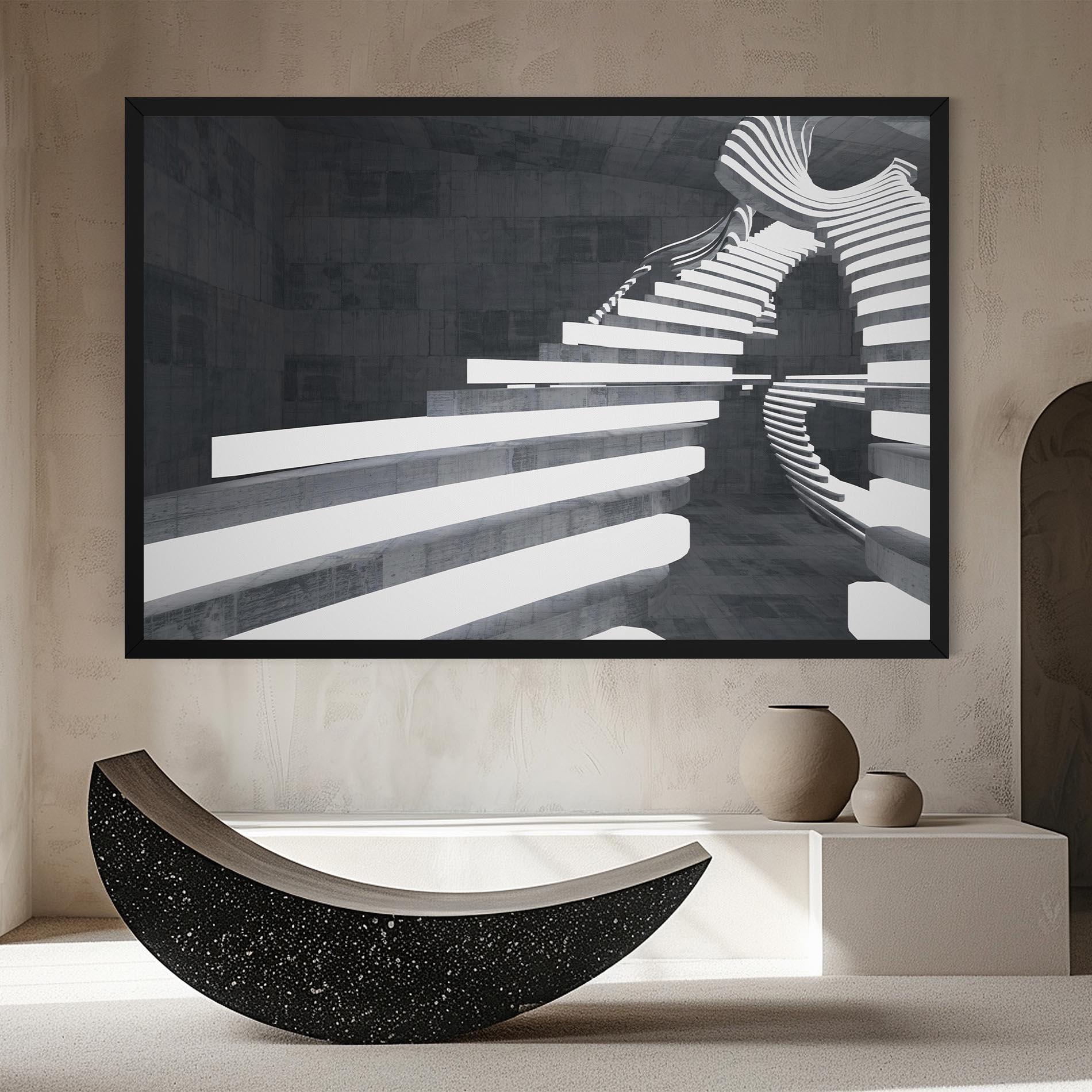 Tablou Canvas Concrete Room mockup 8