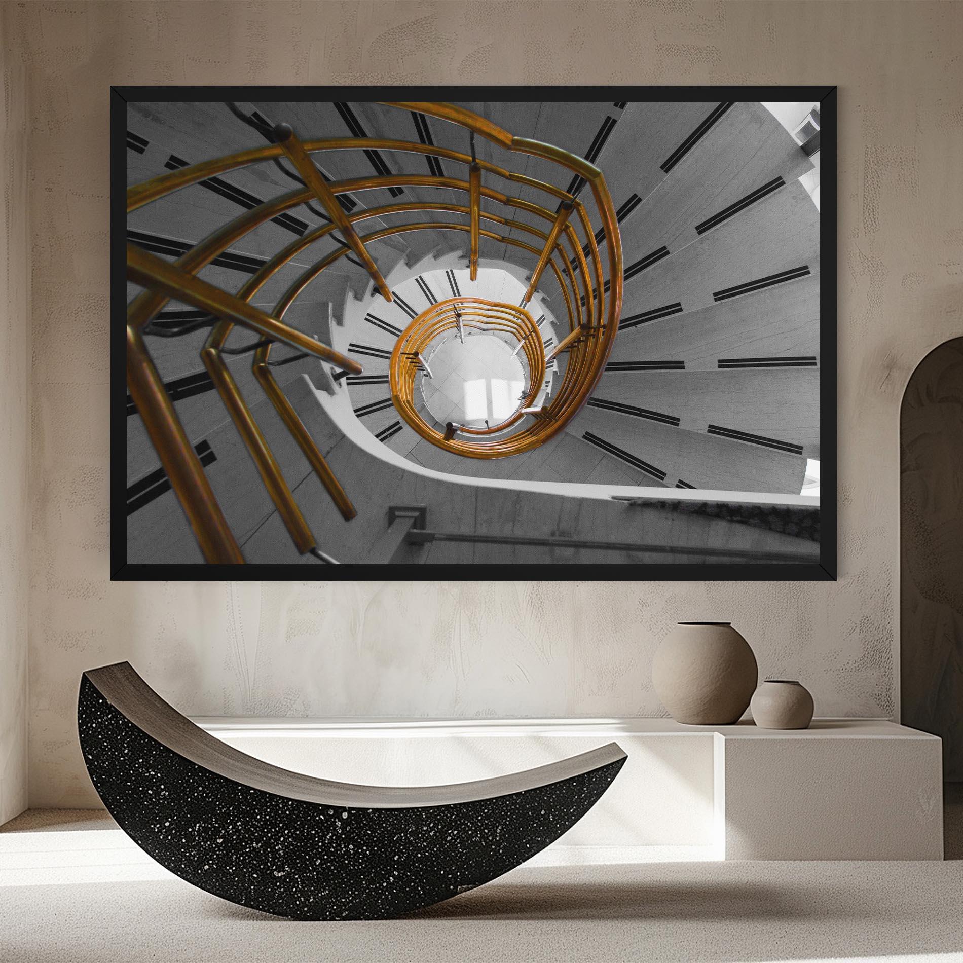 Tablou Canvas Gold Bar Stairs mockup 8