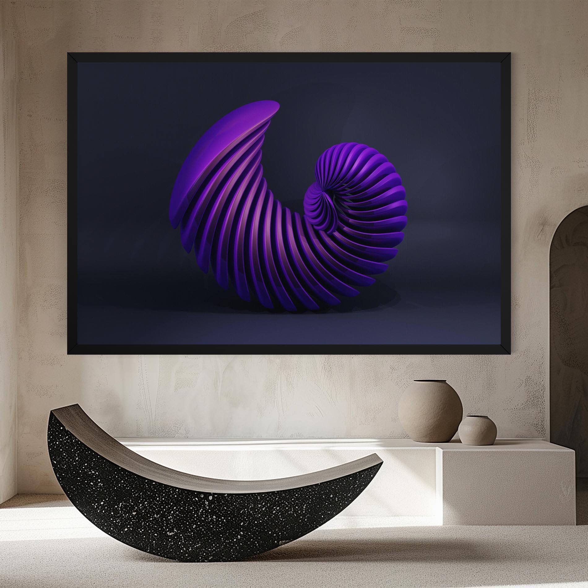 Tablou Canvas Purple Spiral mockup 8