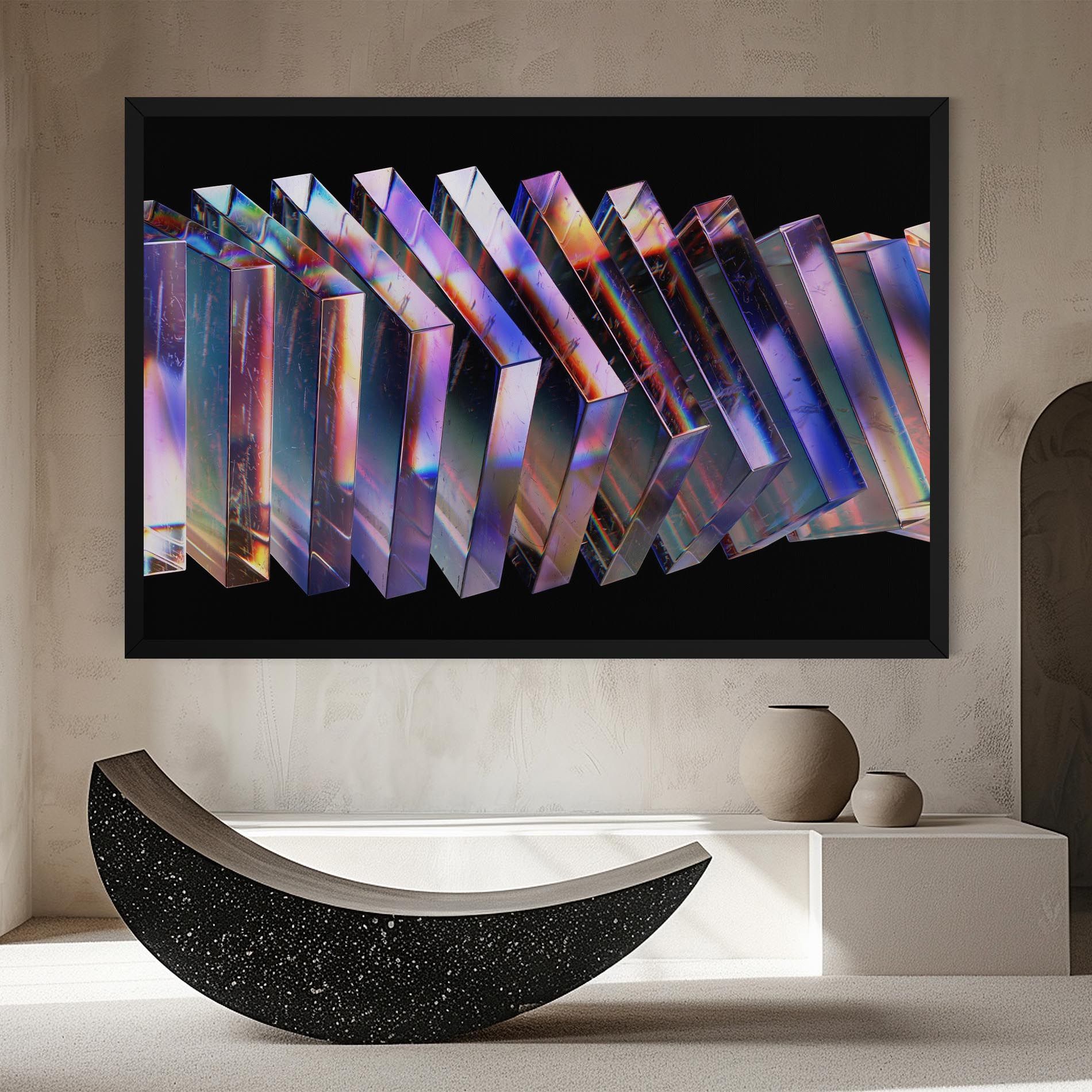 Square Glass Floating mockup 8