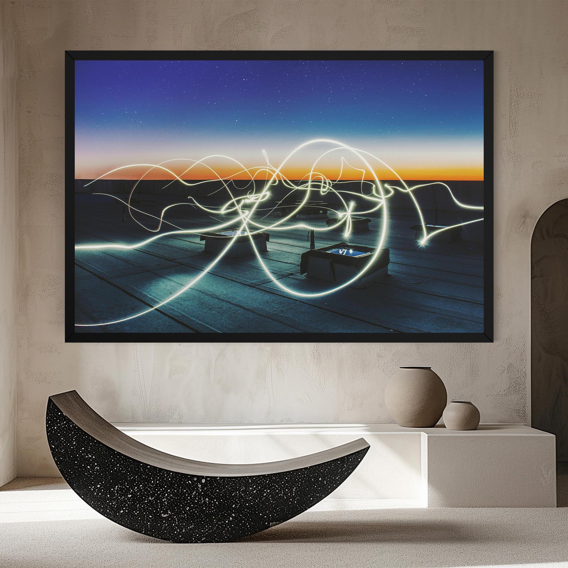 Tablou Canvas White Light Floating mockup 8