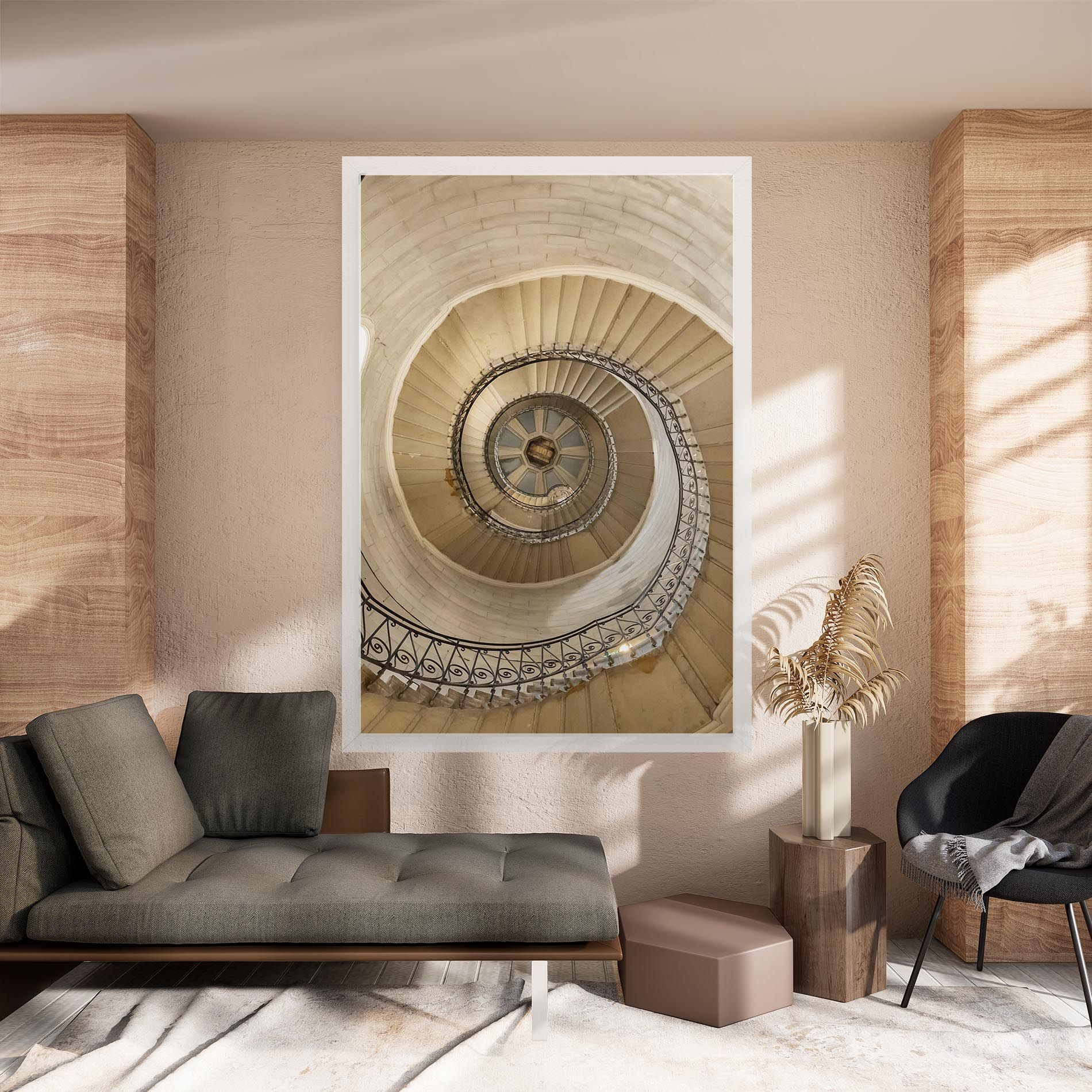 Cream Down Stairs mockup 8