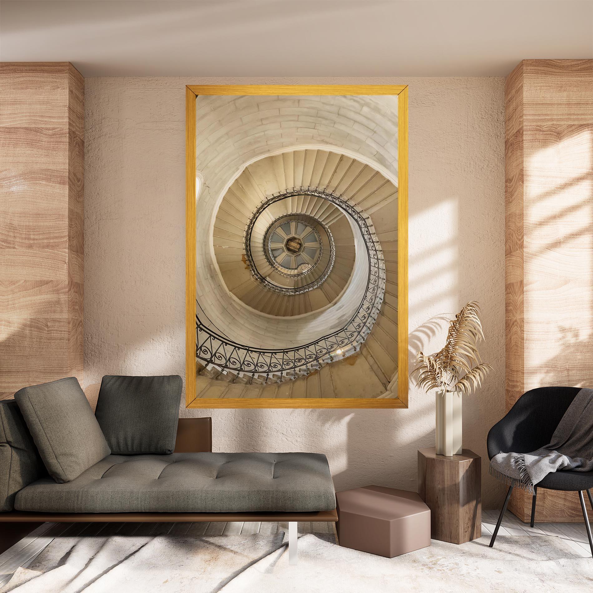 Tablou Canvas Cream Down Stairs mockup 8