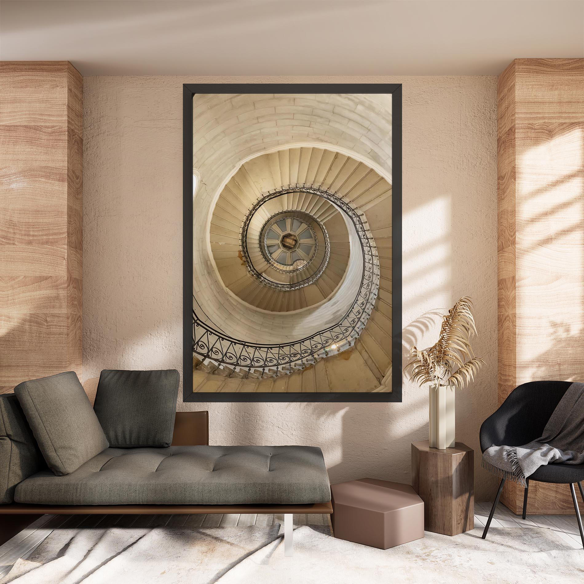 Tablou Canvas Cream Down Stairs mockup 8