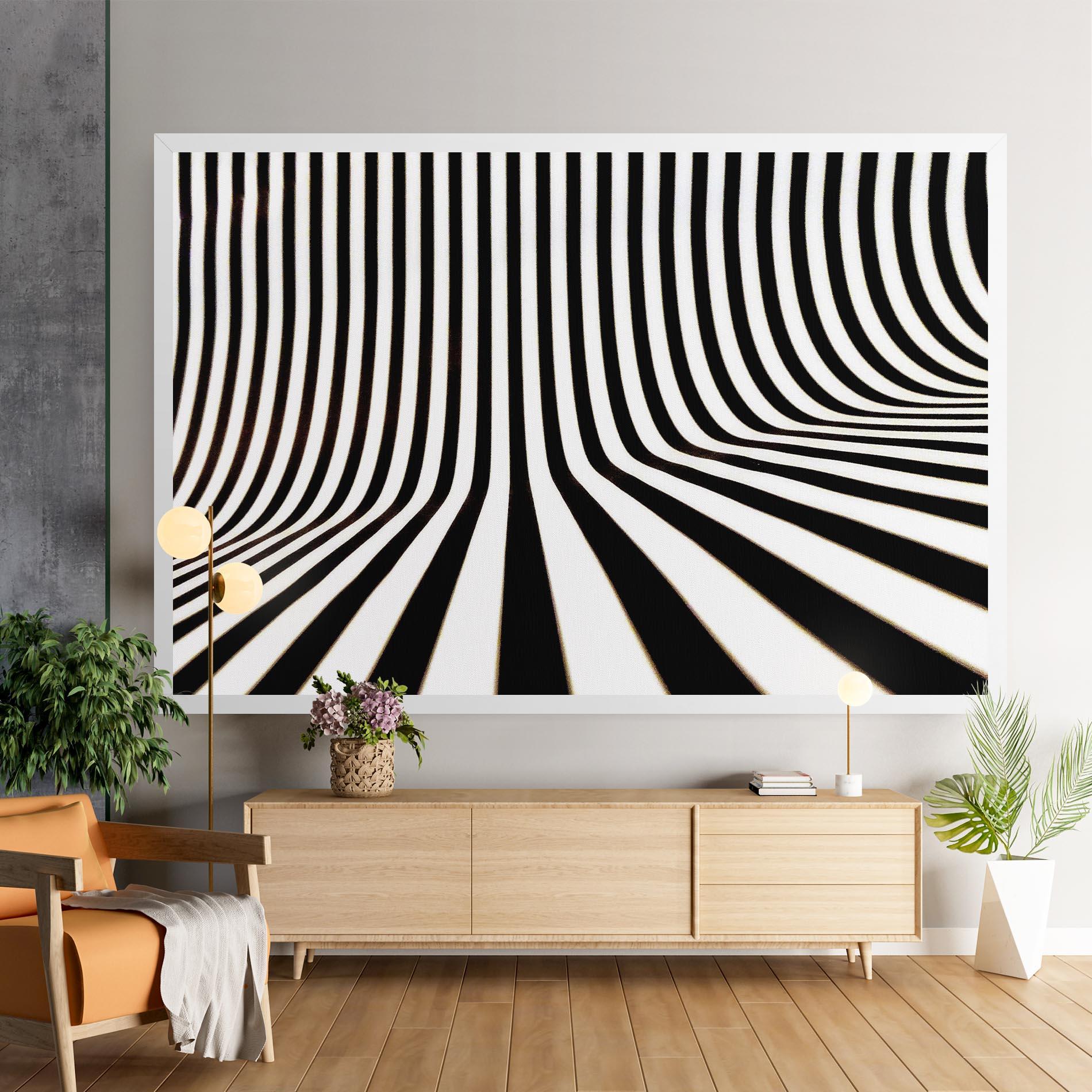 Tablou Canvas Black And White Illusion mockup 9