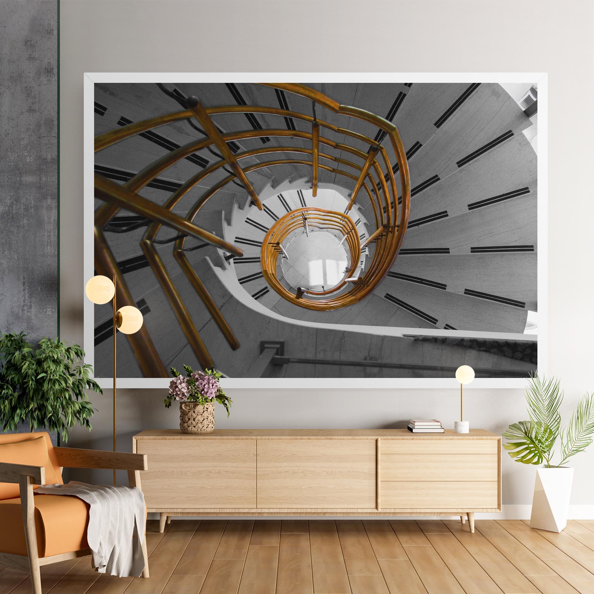 Tablou Canvas Gold Bar Stairs mockup 9