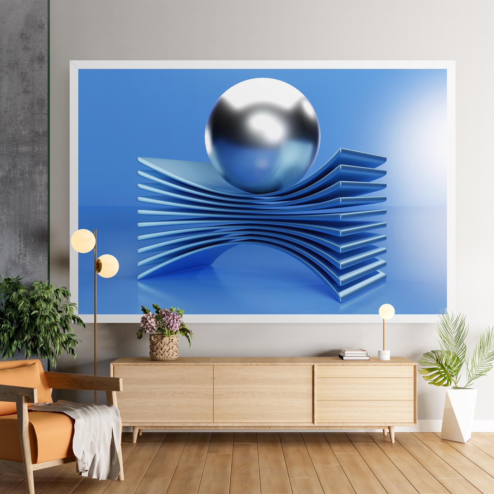 Tablou Canvas Silver Ball mockup 9
