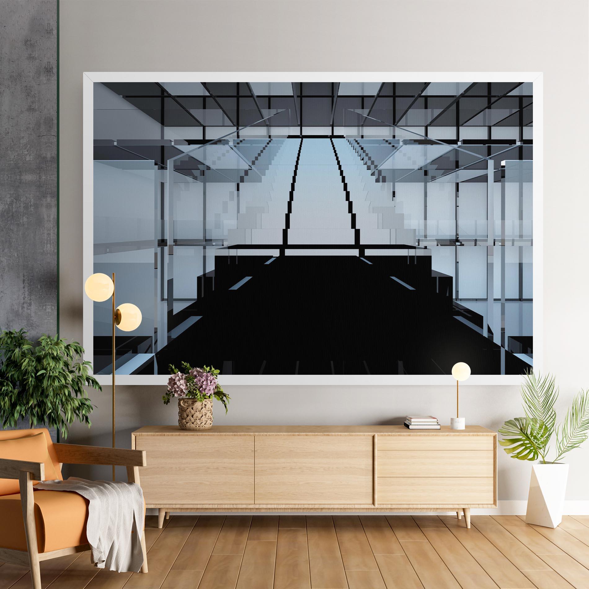Tablou Canvas Space With Window mockup 9