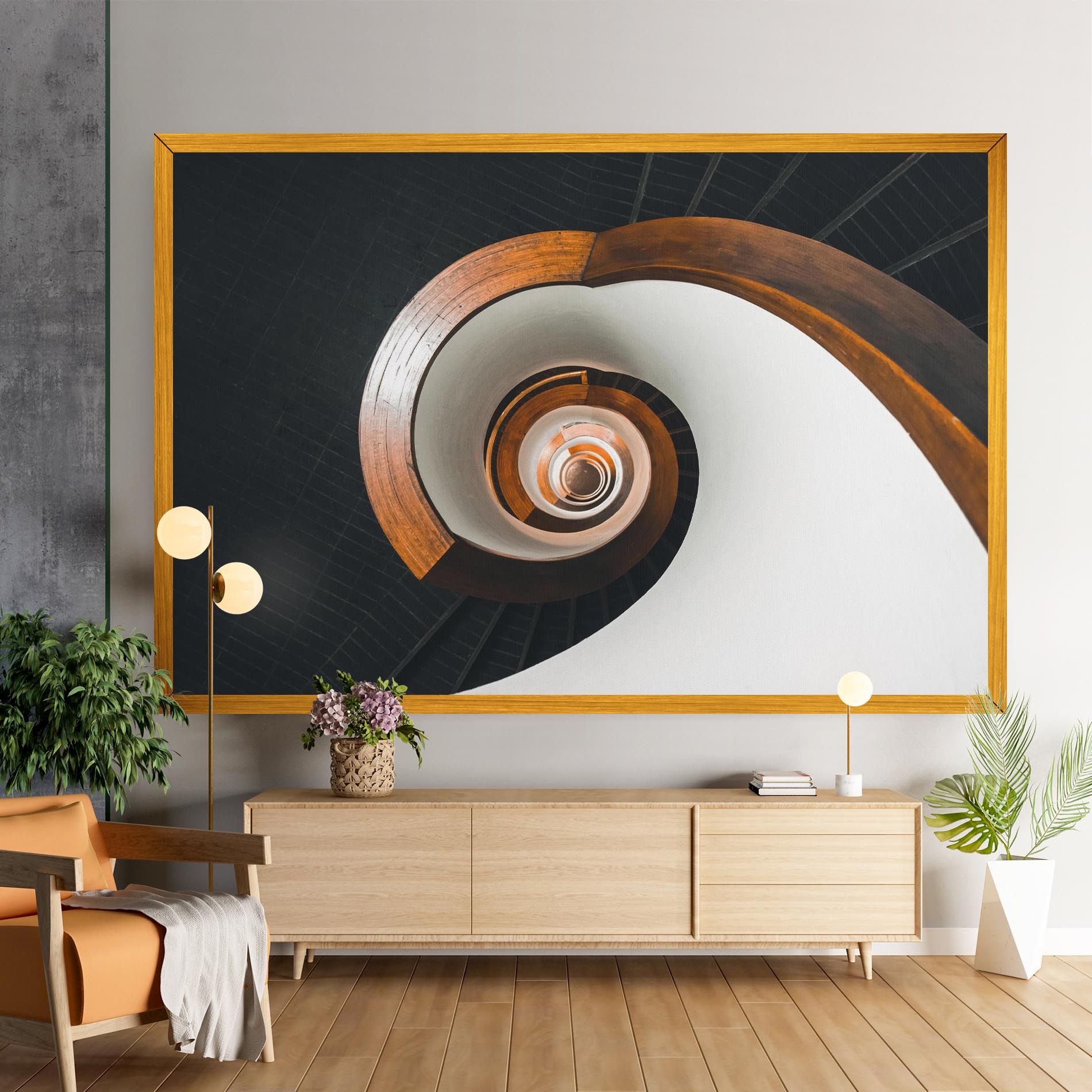 Black Spiral Stairs mockup 9