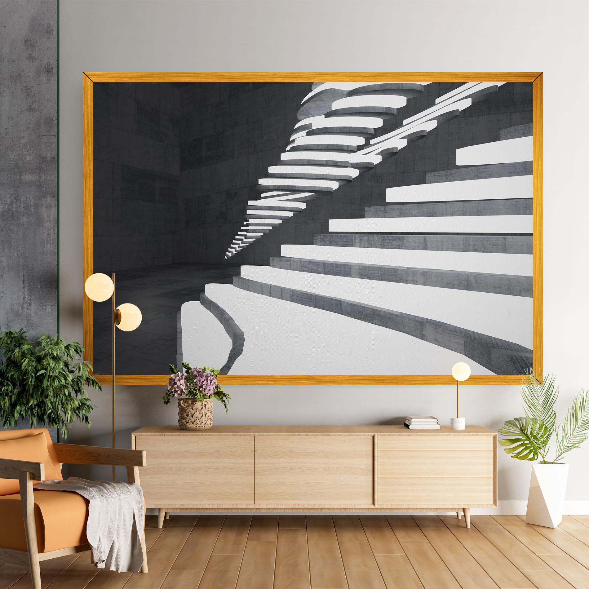 Tablou Canvas Concrete Architecture mockup 9