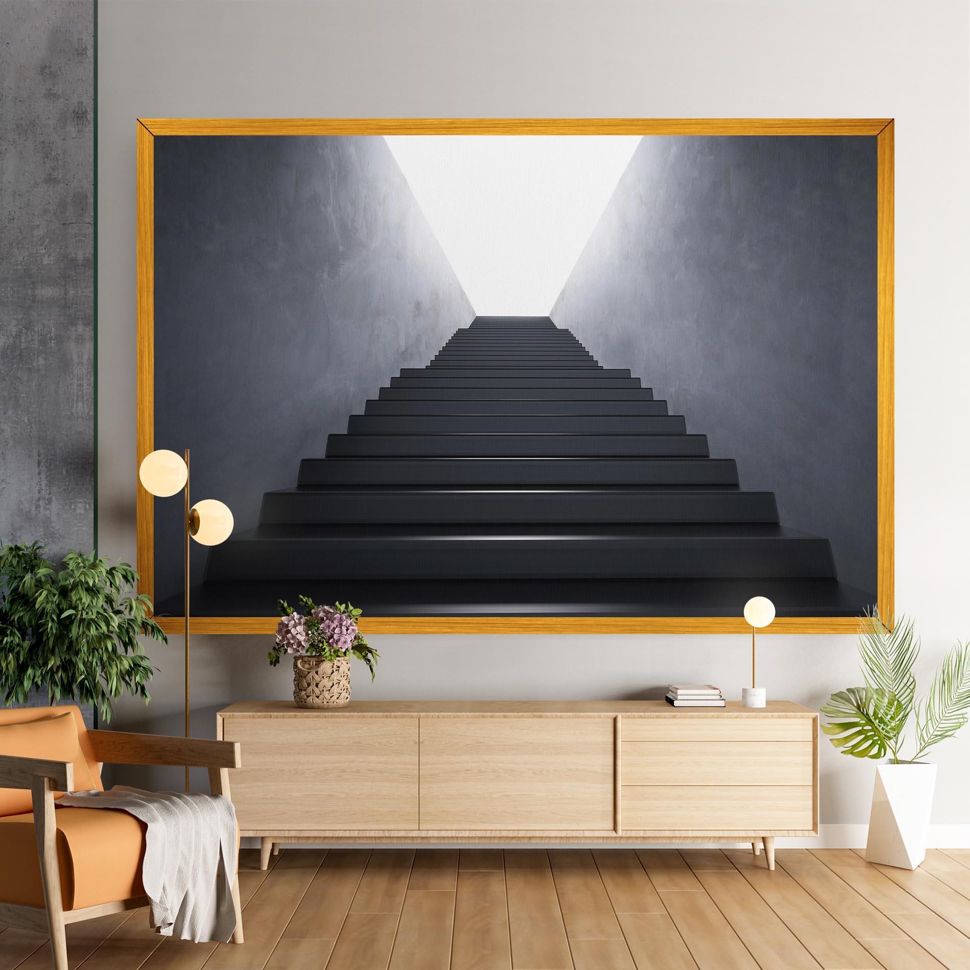 Tablou Canvas Empty Staircase mockup 9