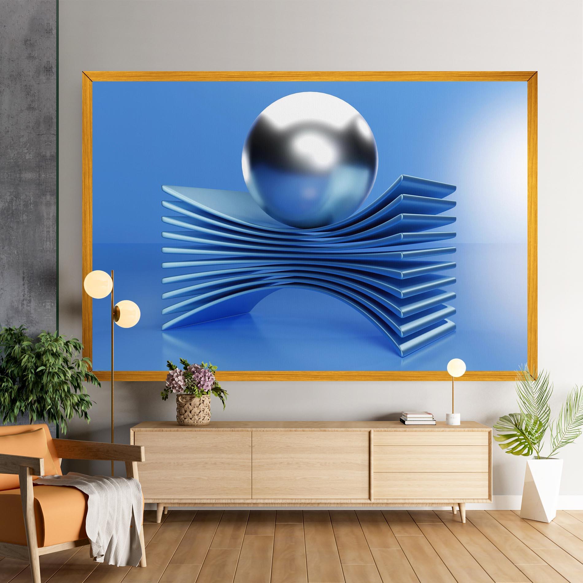 Tablou Canvas Silver Ball mockup 9
