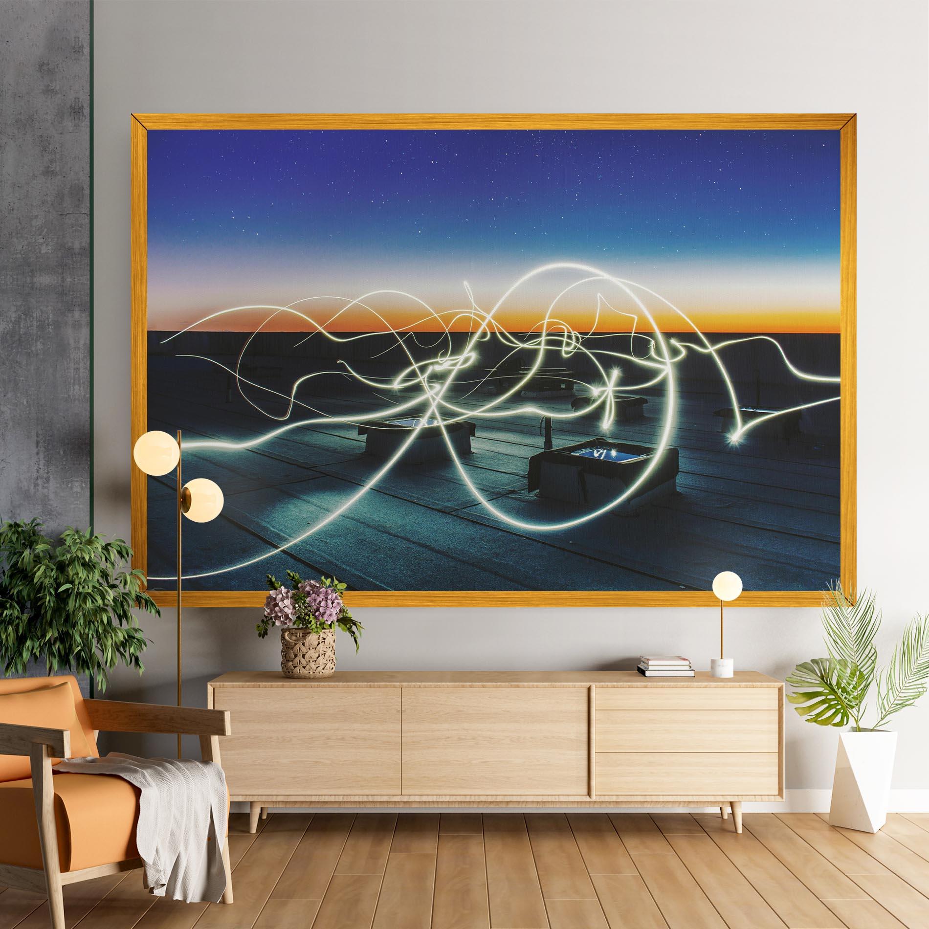 Tablou Canvas White Light Floating mockup 9