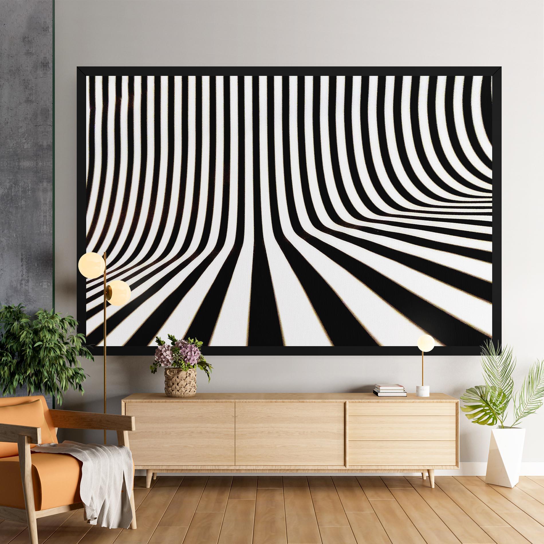 Tablou Canvas Black And White Illusion mockup 9